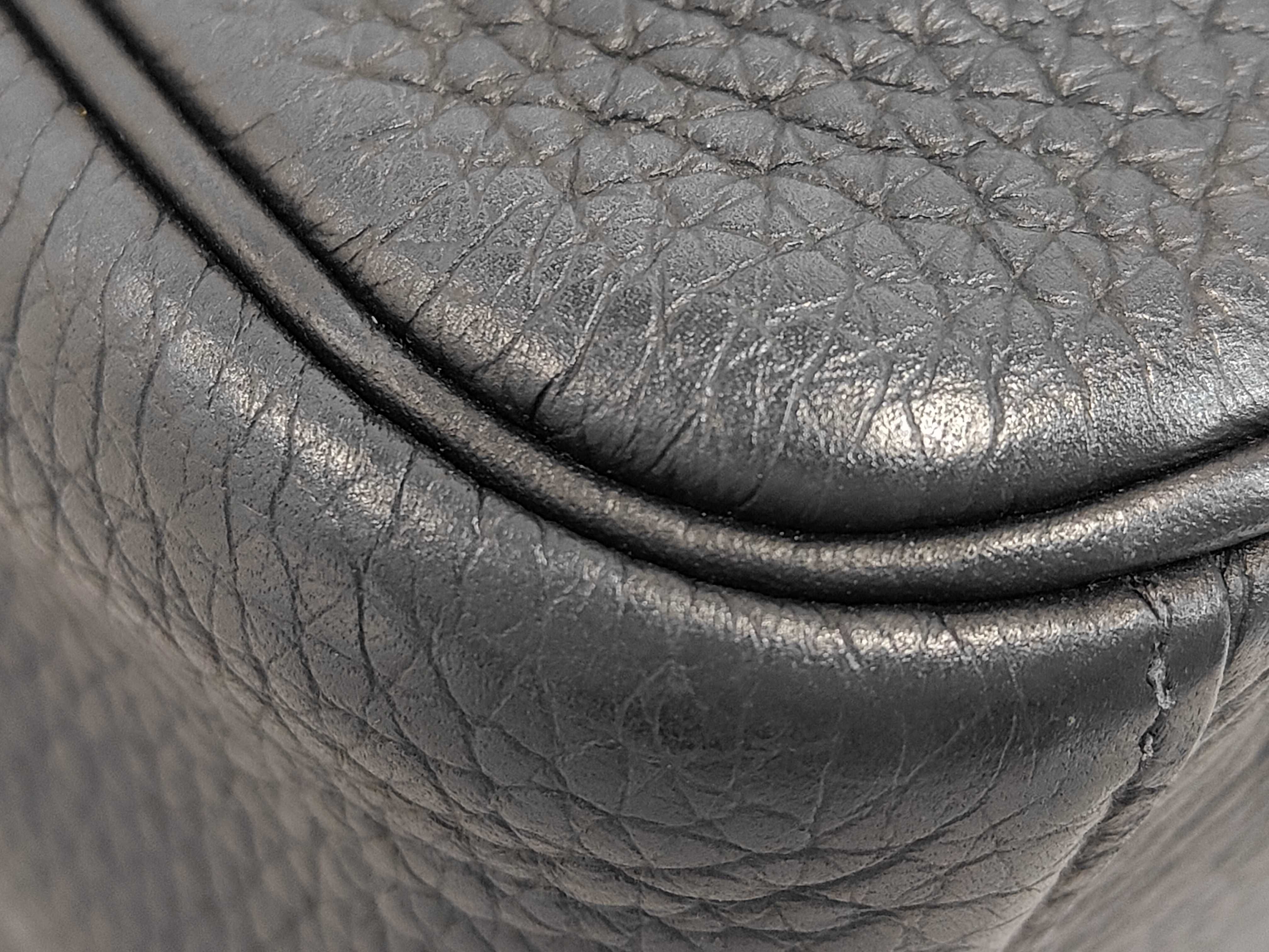 Lindy Mini Taurillon Leather Handbag, Black, Silver Hardware, Z Stamp — view 3