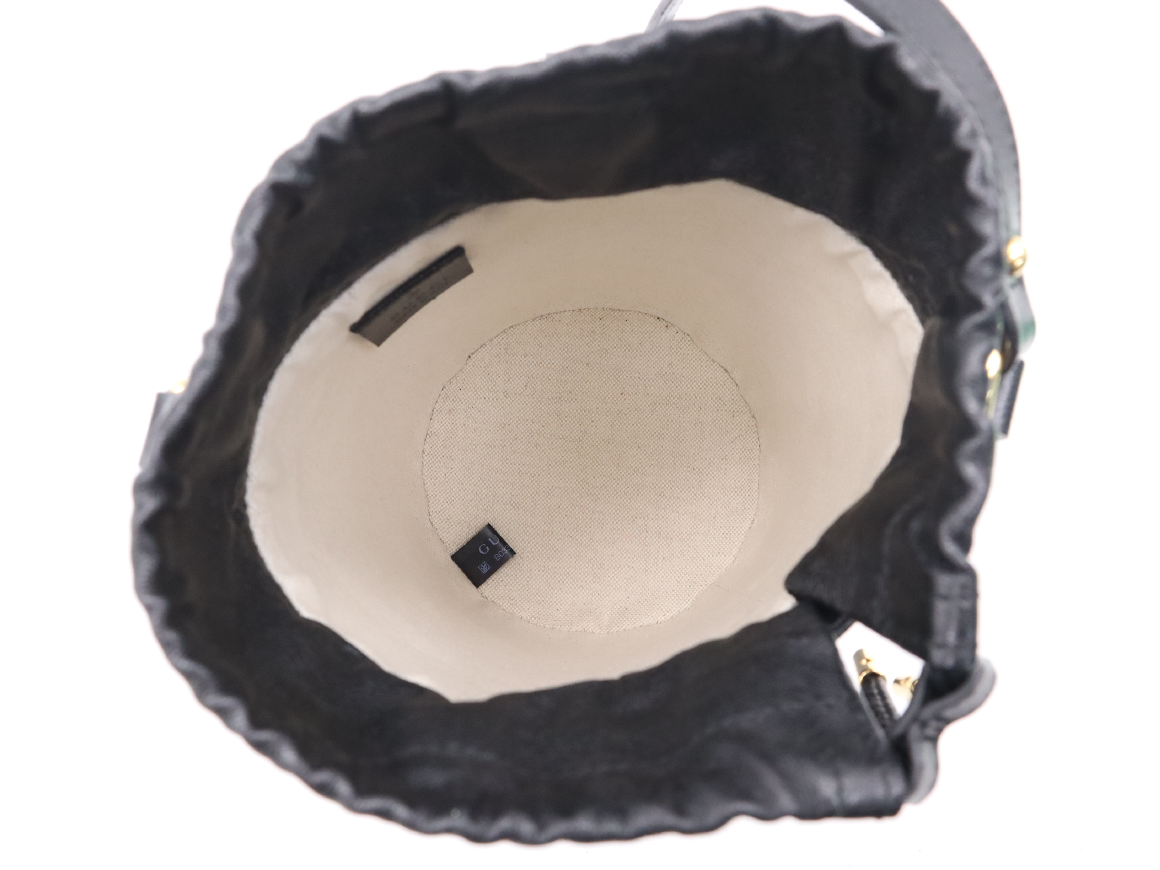 637115 Bucket Shoulder Bag with Dust Bag, Black, Gold Hardware — view 12