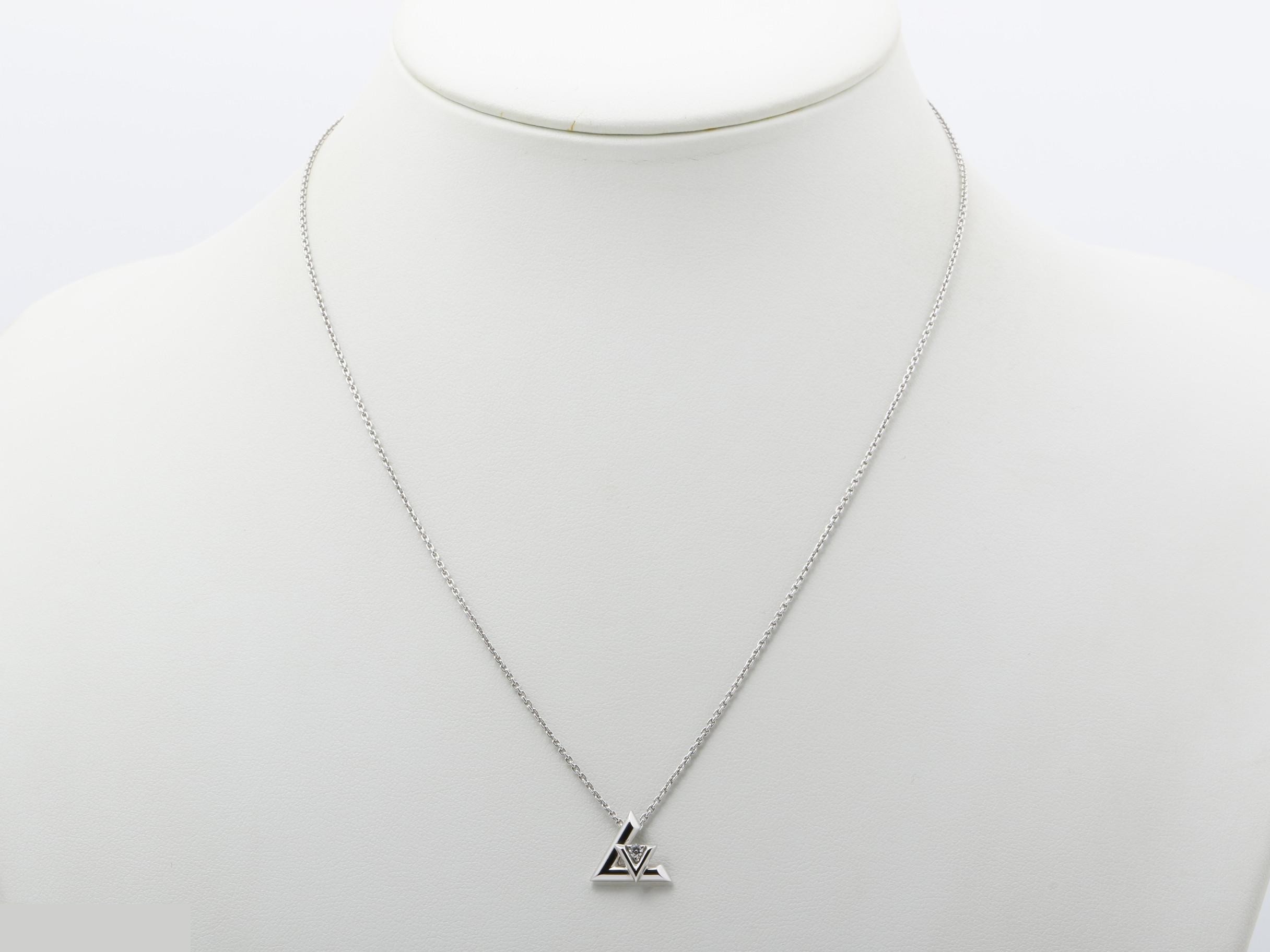 Volt One Necklace, 5.9g, 750WG, Diamond, Chain approx. 45cm — view 6
