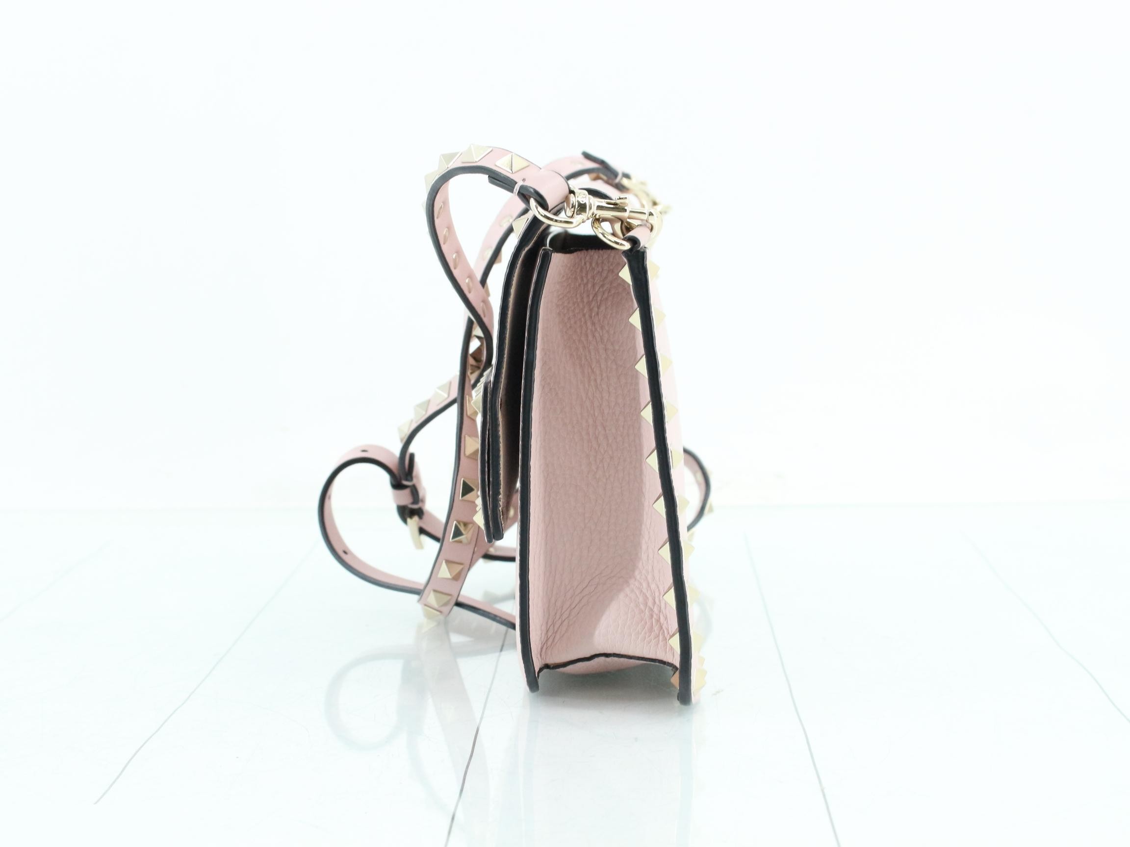 Studded Shoulder Bag, Pink, GARAVANI — view 3