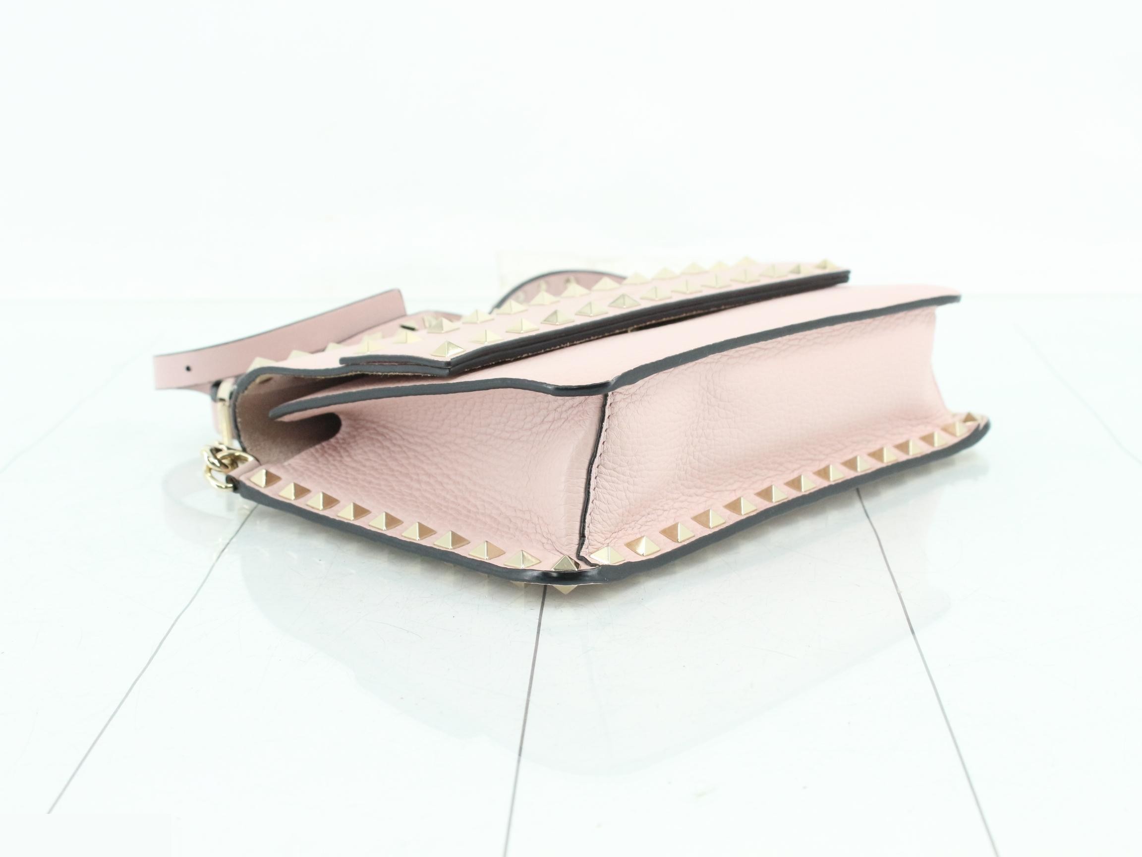 Studded Shoulder Bag, Pink, GARAVANI — view 5