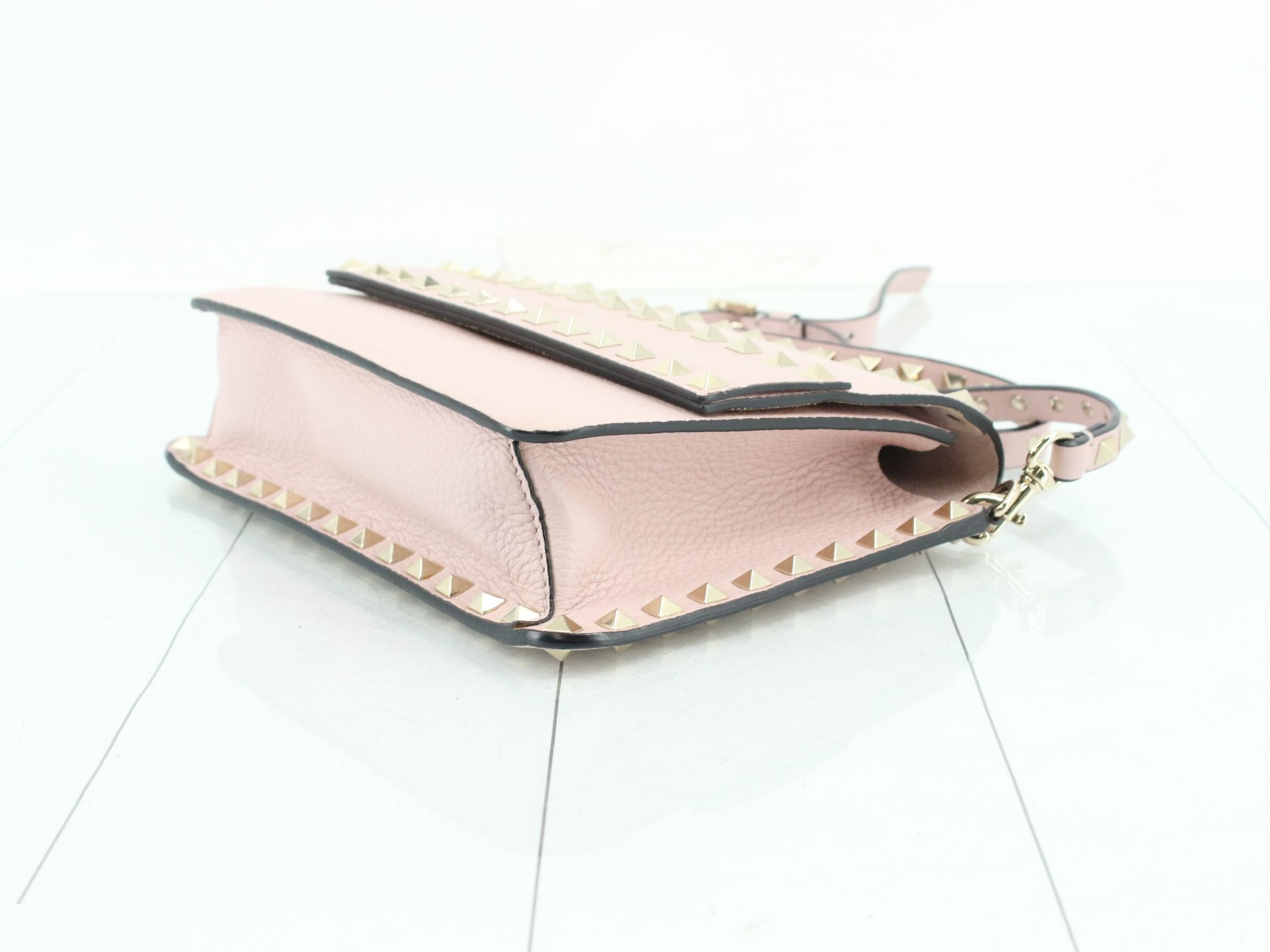 Studded Shoulder Bag, Pink, GARAVANI — view 6