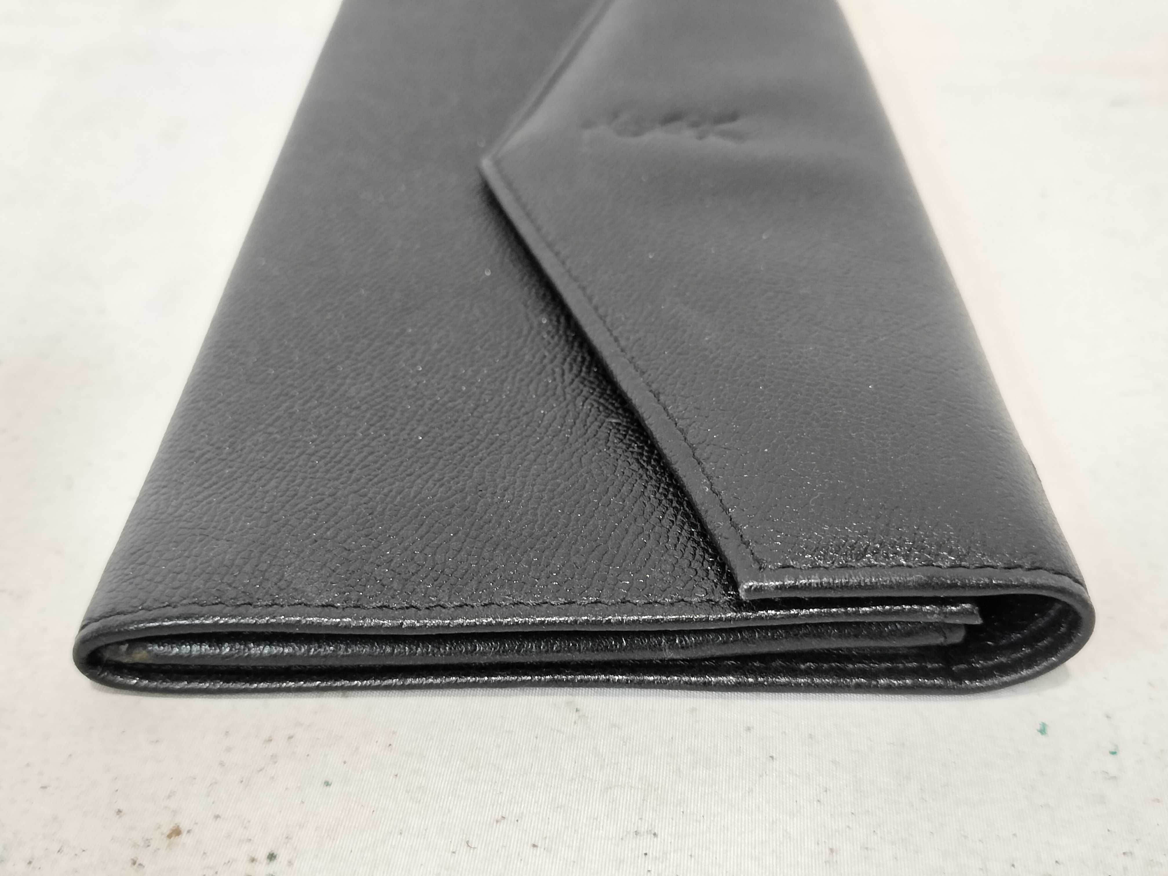 Leather YSL Logo Long Wallet — view 5