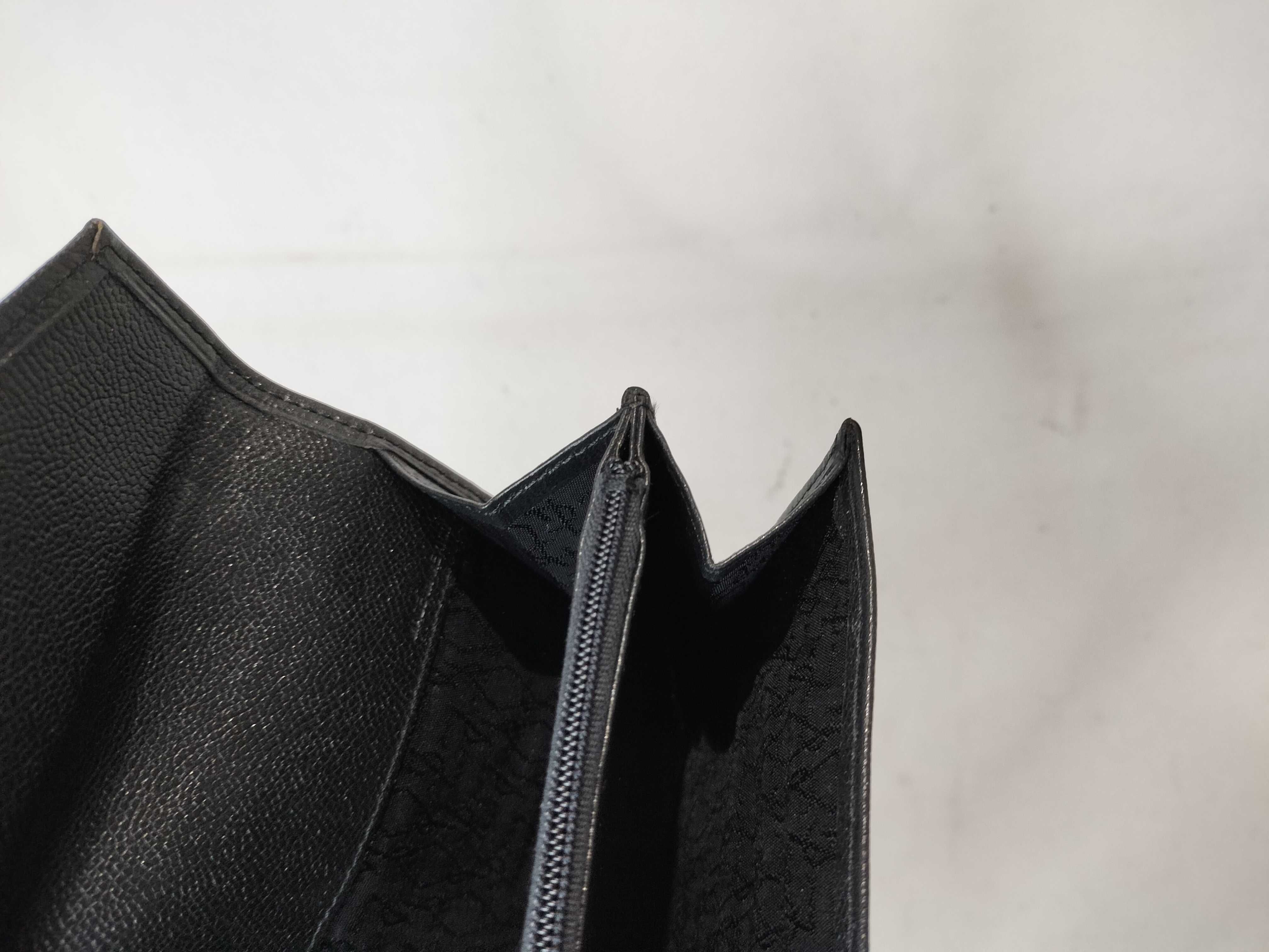 Leather YSL Logo Long Wallet — view 9