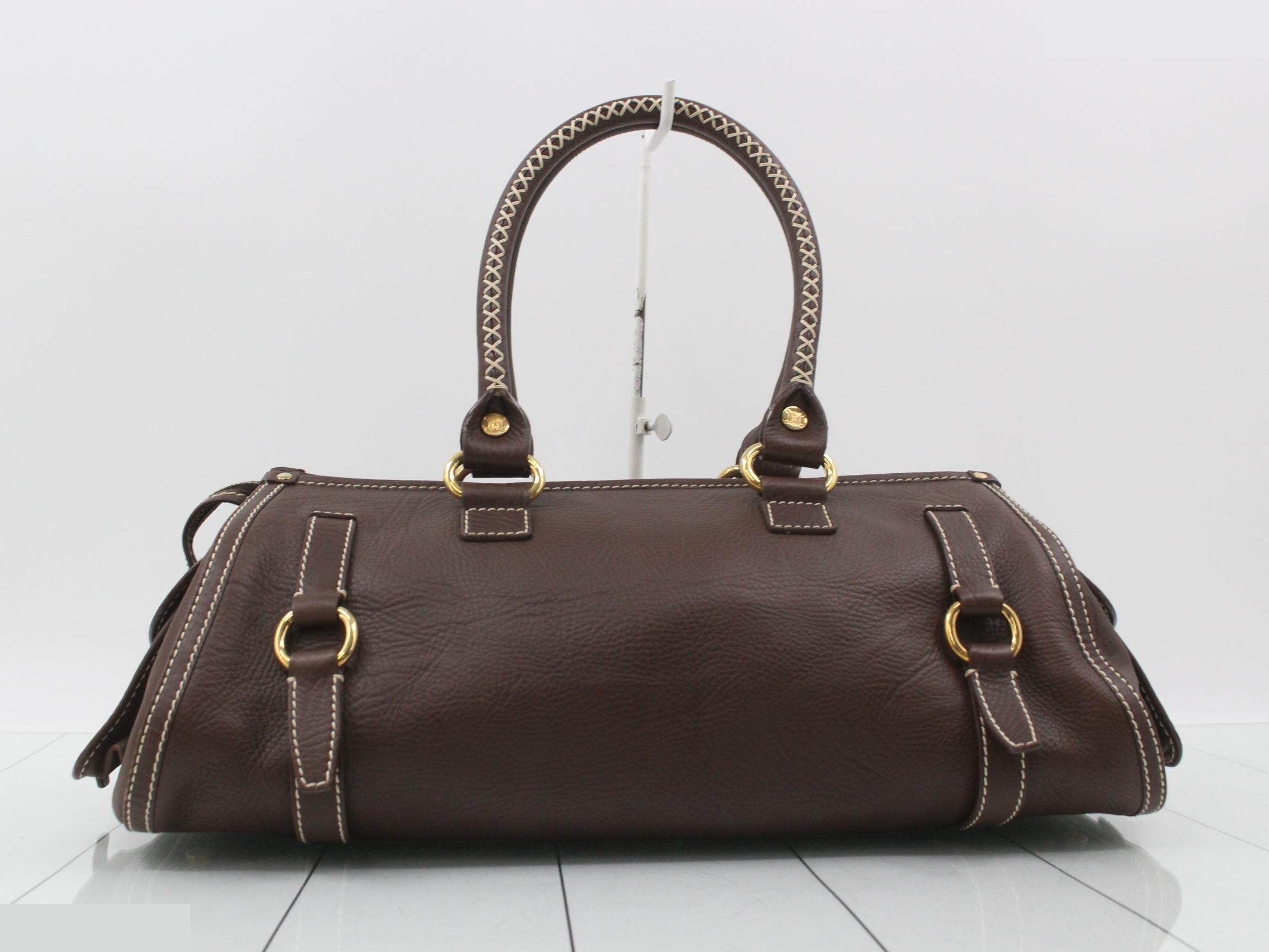 Triomphe Leather Bag - Boston Bag — view 2