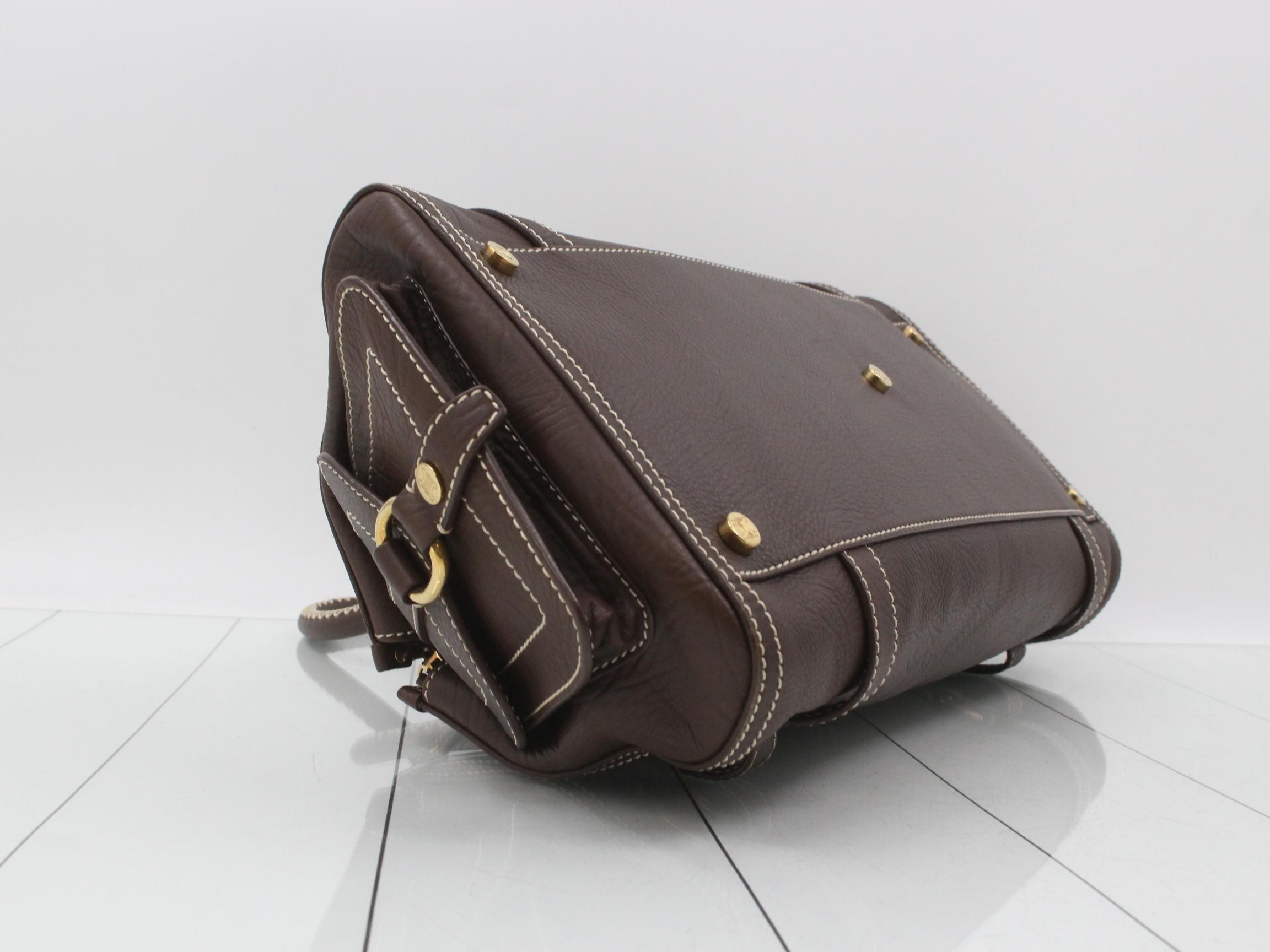 Triomphe Leather Bag - Boston Bag — view 5