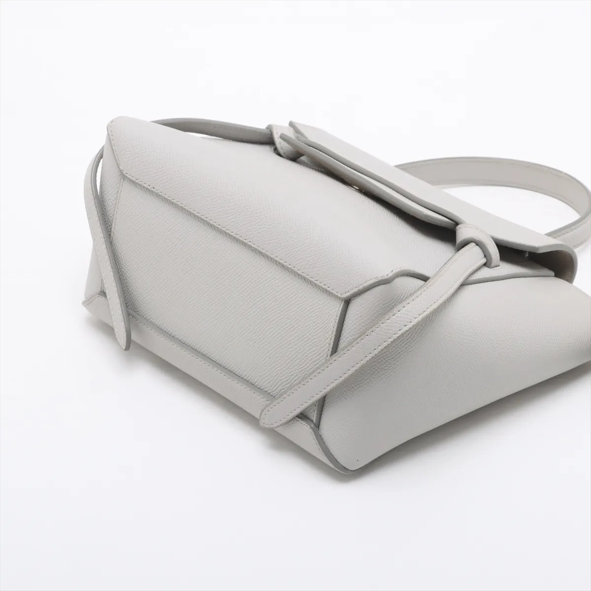 Belt Bag Nano Leather 2WAY Handbag White — view 3