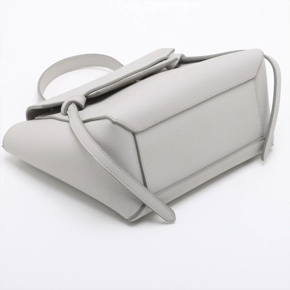 Belt Bag Nano Leather 2WAY Handbag White — view 4