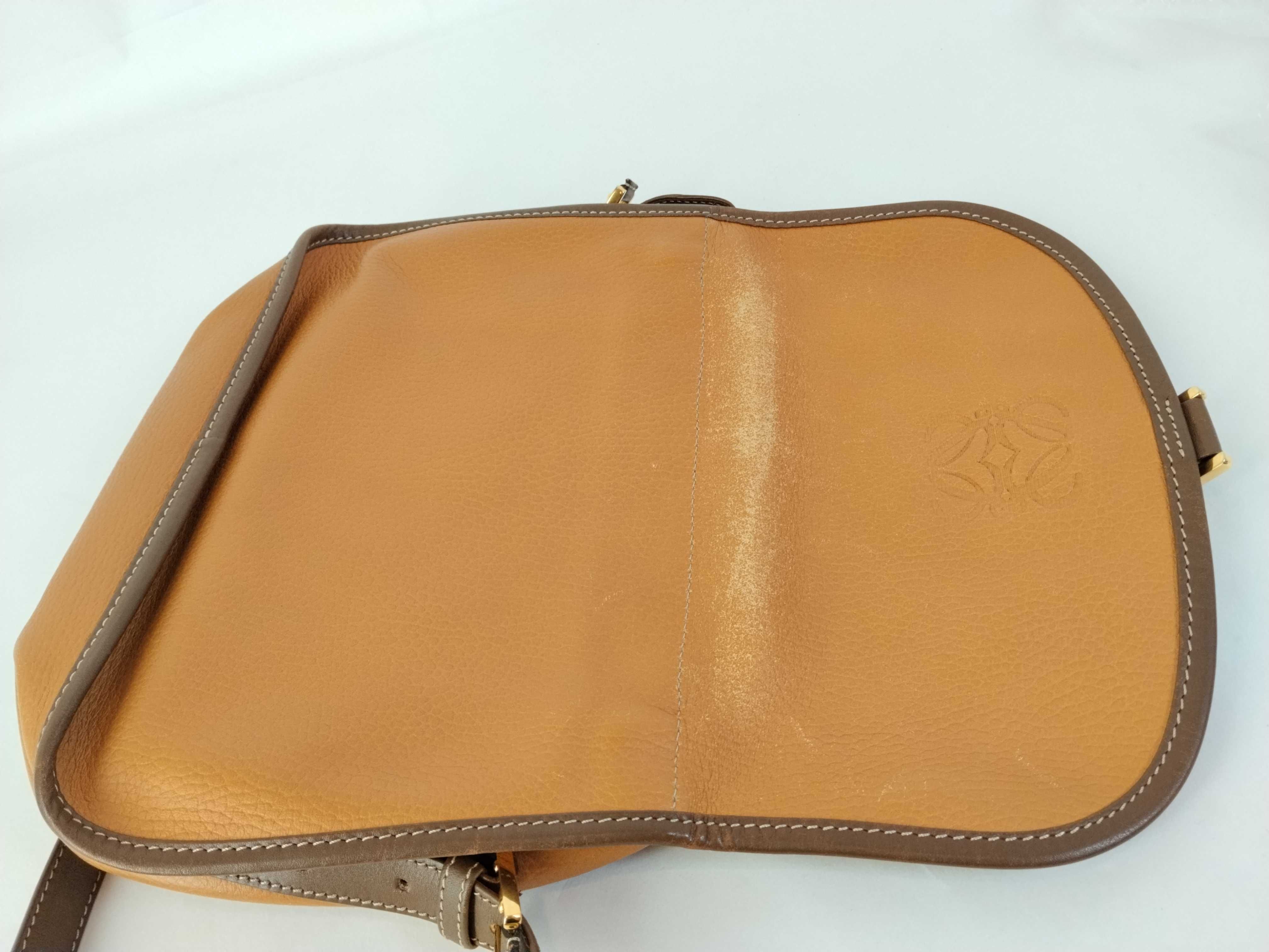 Anagram Shoulder Bag, Leather, Brown Shoulder Bag — view 13