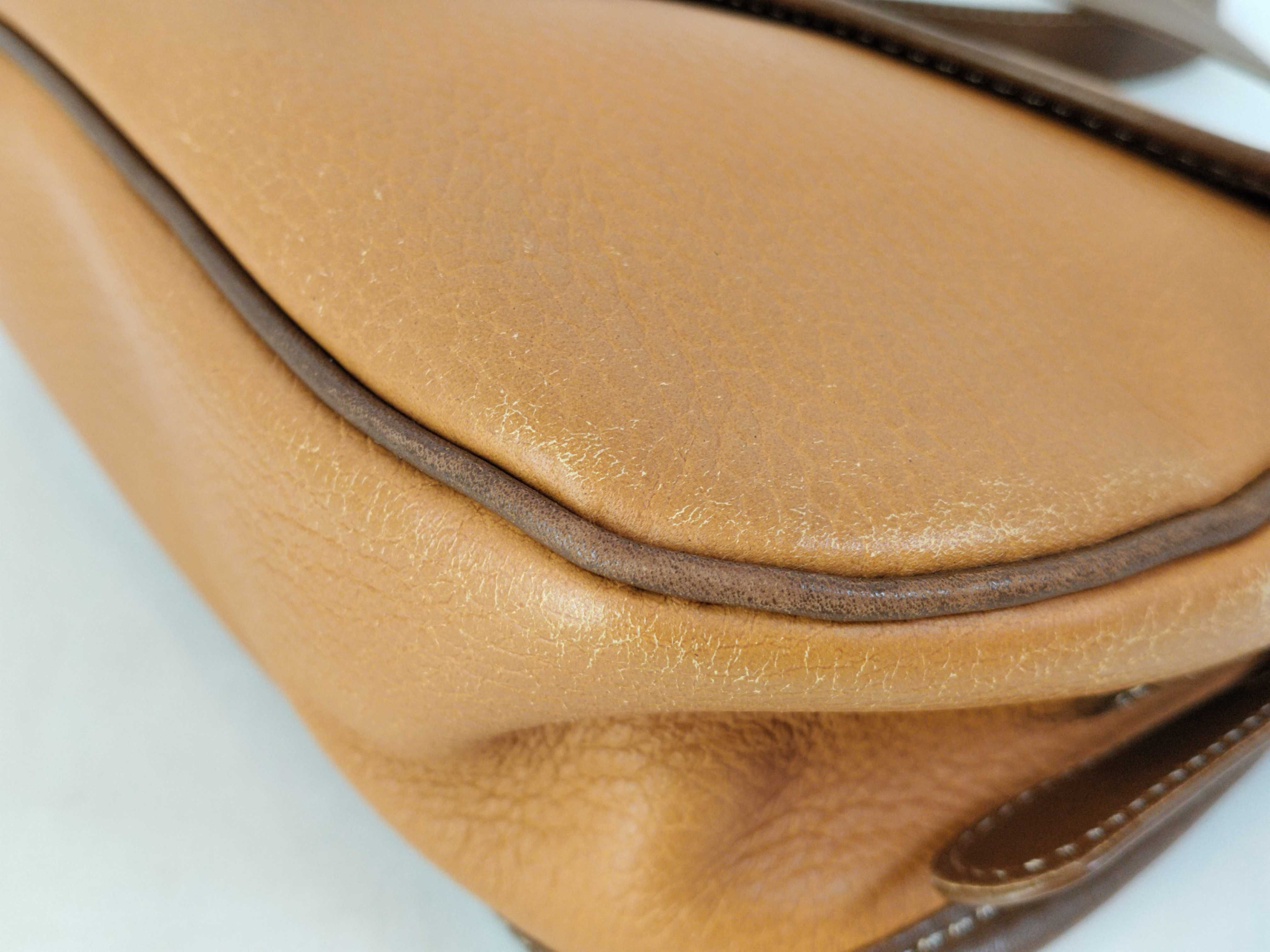 Anagram Shoulder Bag, Leather, Brown Shoulder Bag — view 6