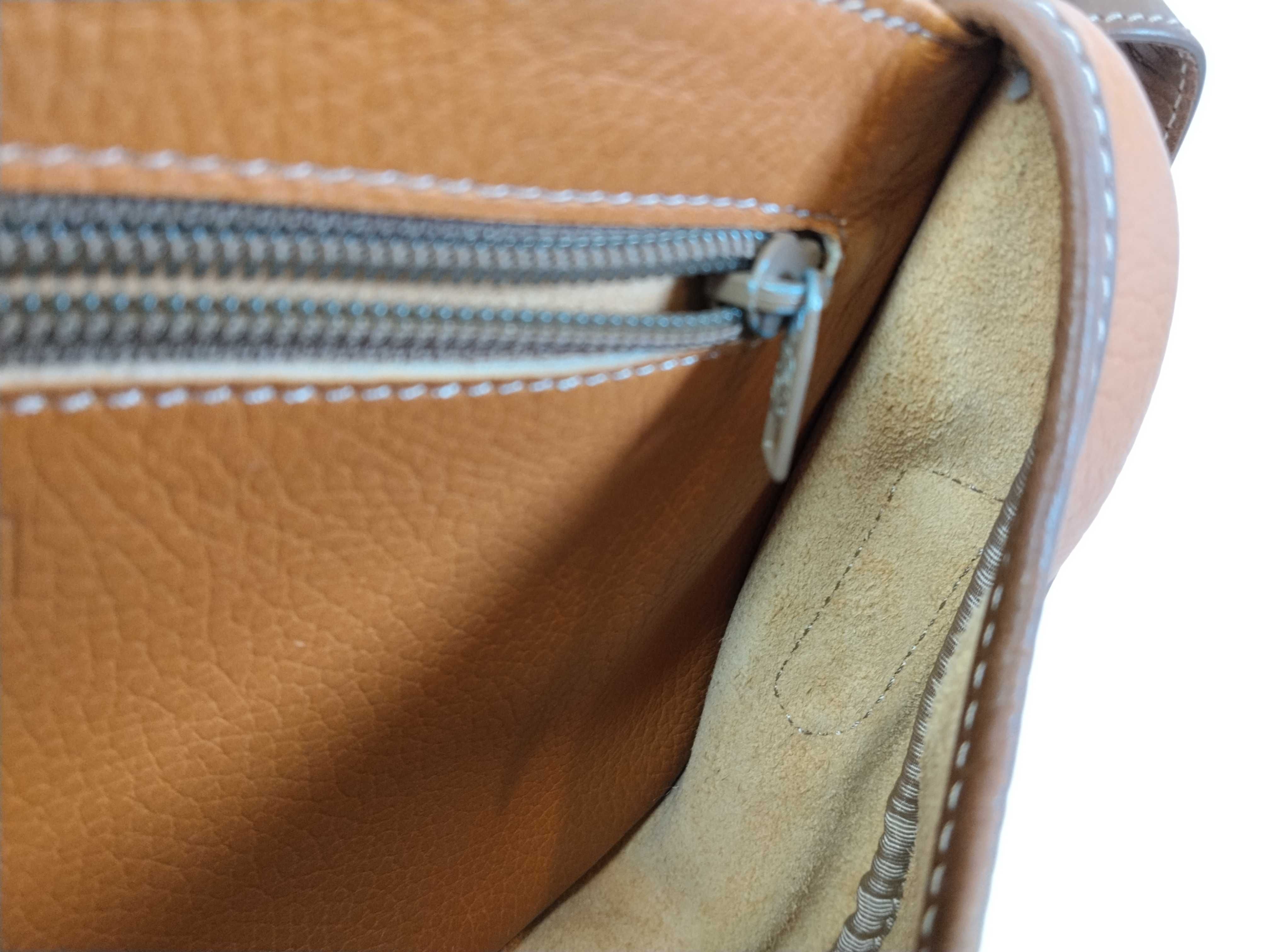 Anagram Shoulder Bag, Leather, Brown Shoulder Bag — view 10