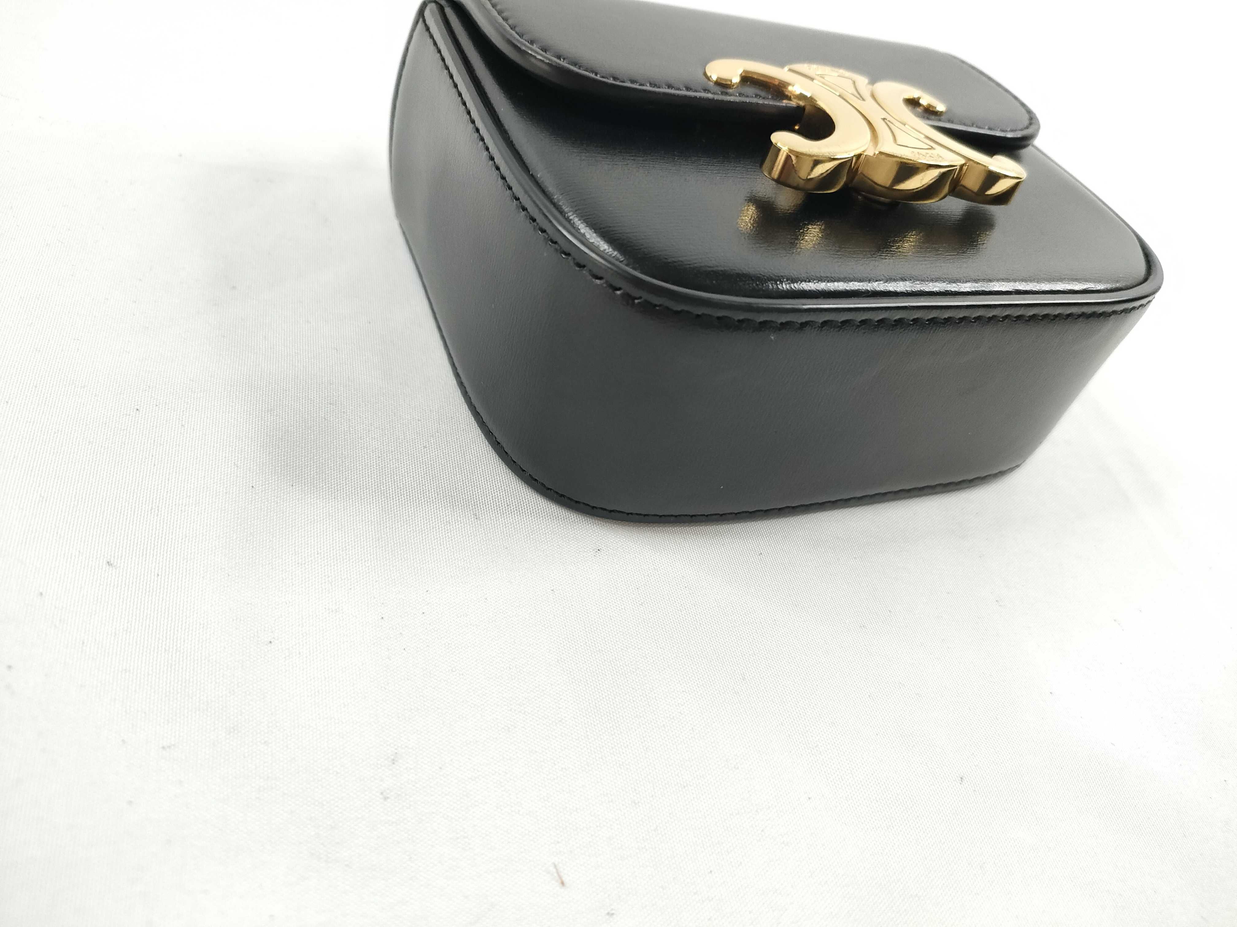Gold Triomphe Hardware Mini Shoulder Bag with Dust Bag and Box — view 3