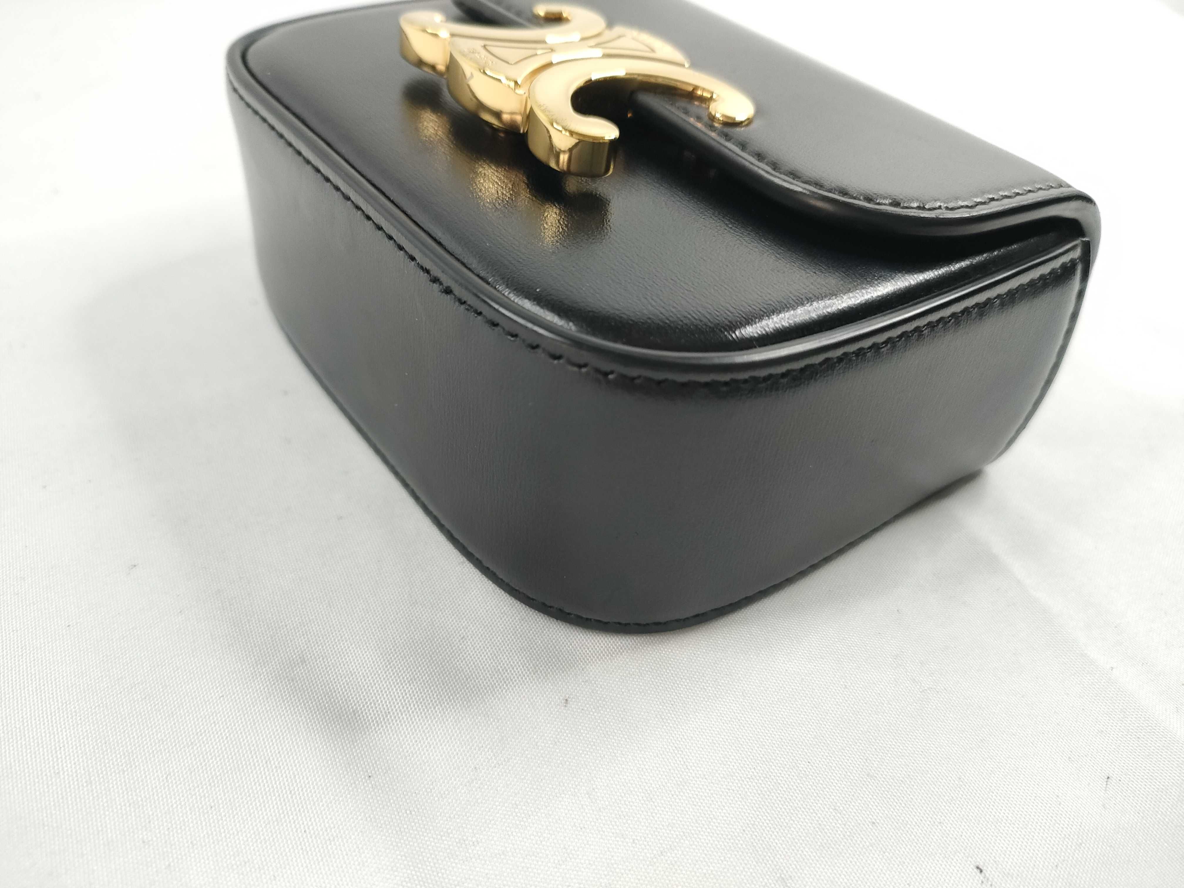 Gold Triomphe Hardware Mini Shoulder Bag with Dust Bag and Box — view 5