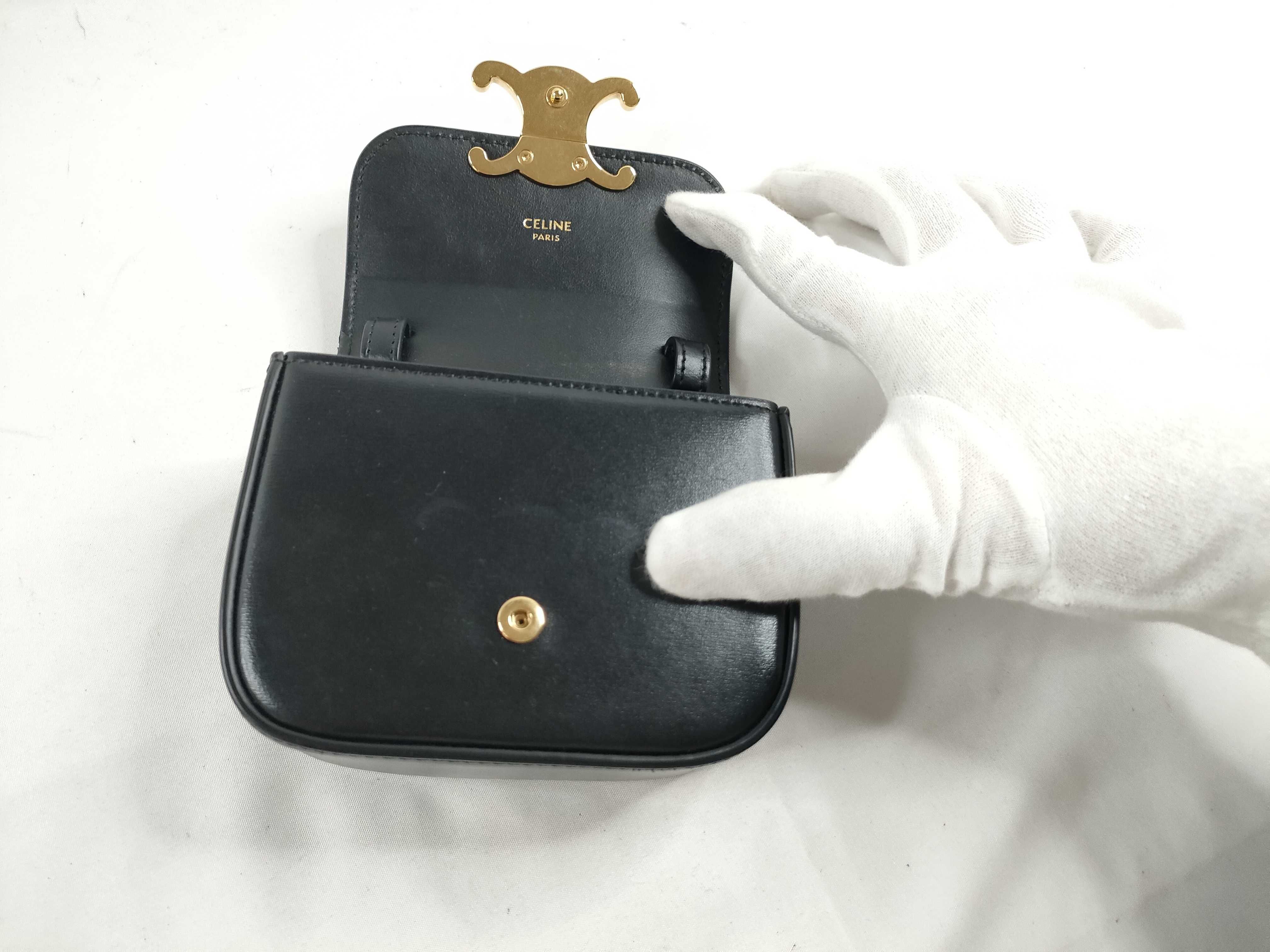 Gold Triomphe Hardware Mini Shoulder Bag with Dust Bag and Box — view 6