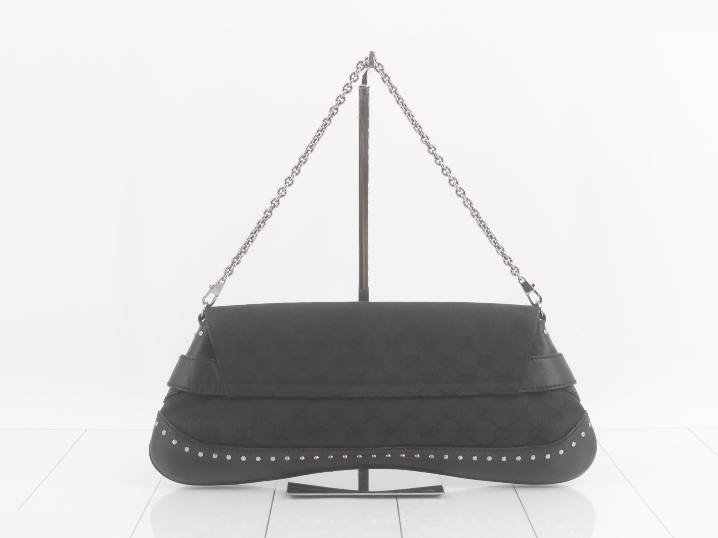 GG Canvas Horsebit Semi-Shoulder Bag — view 2