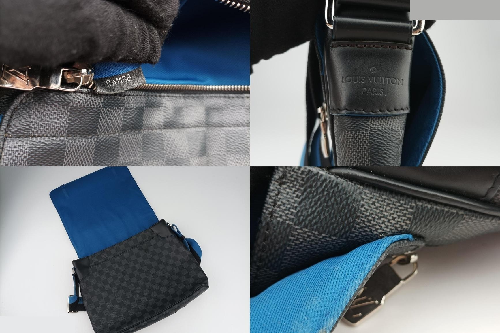 District PM Damier Graphite Blue x Black — view 8