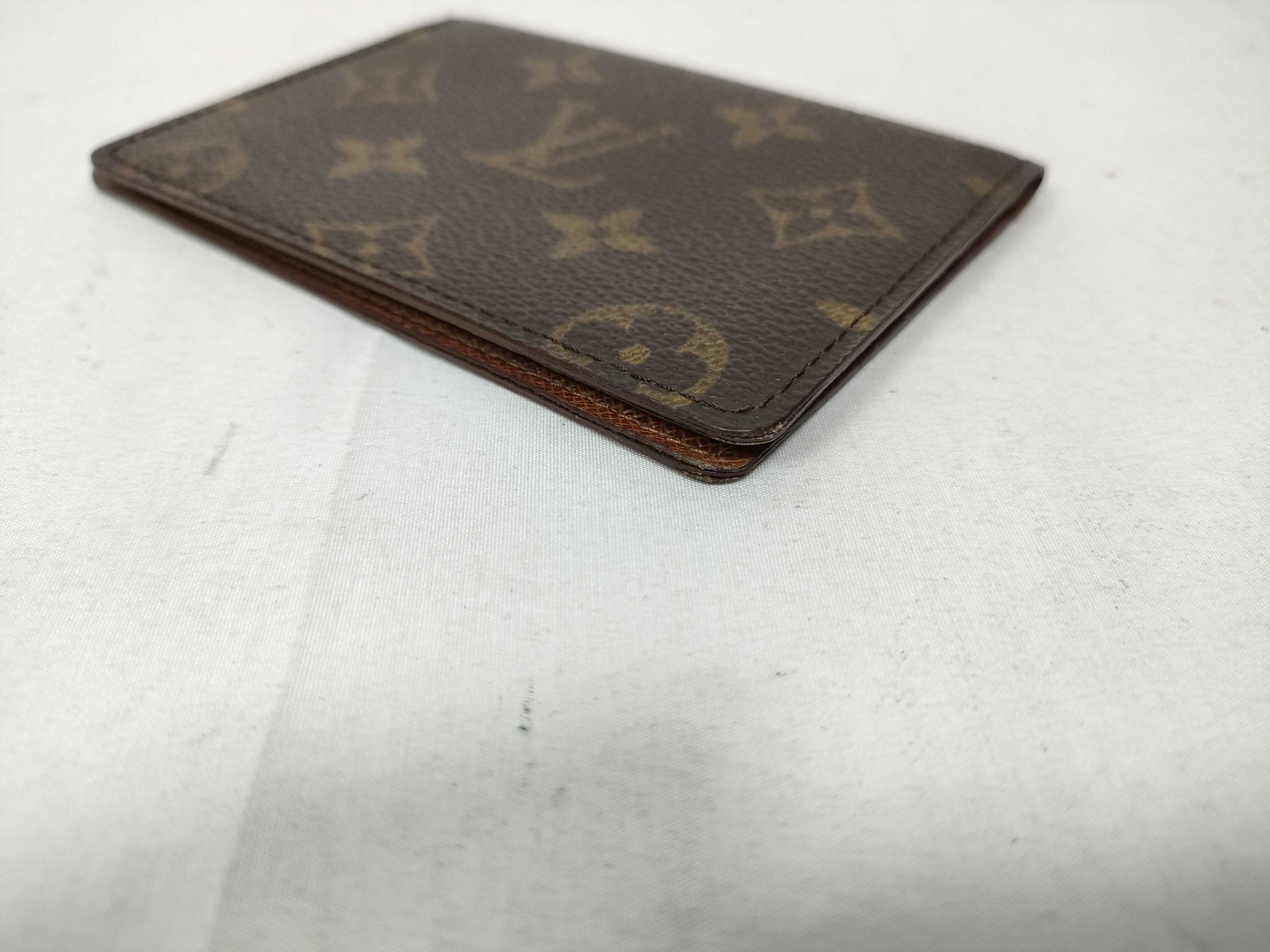 Monogram Louis Vuitton Pass Case Porte 2 Cartes Vertical Monogram M60533 Card Case — view 3