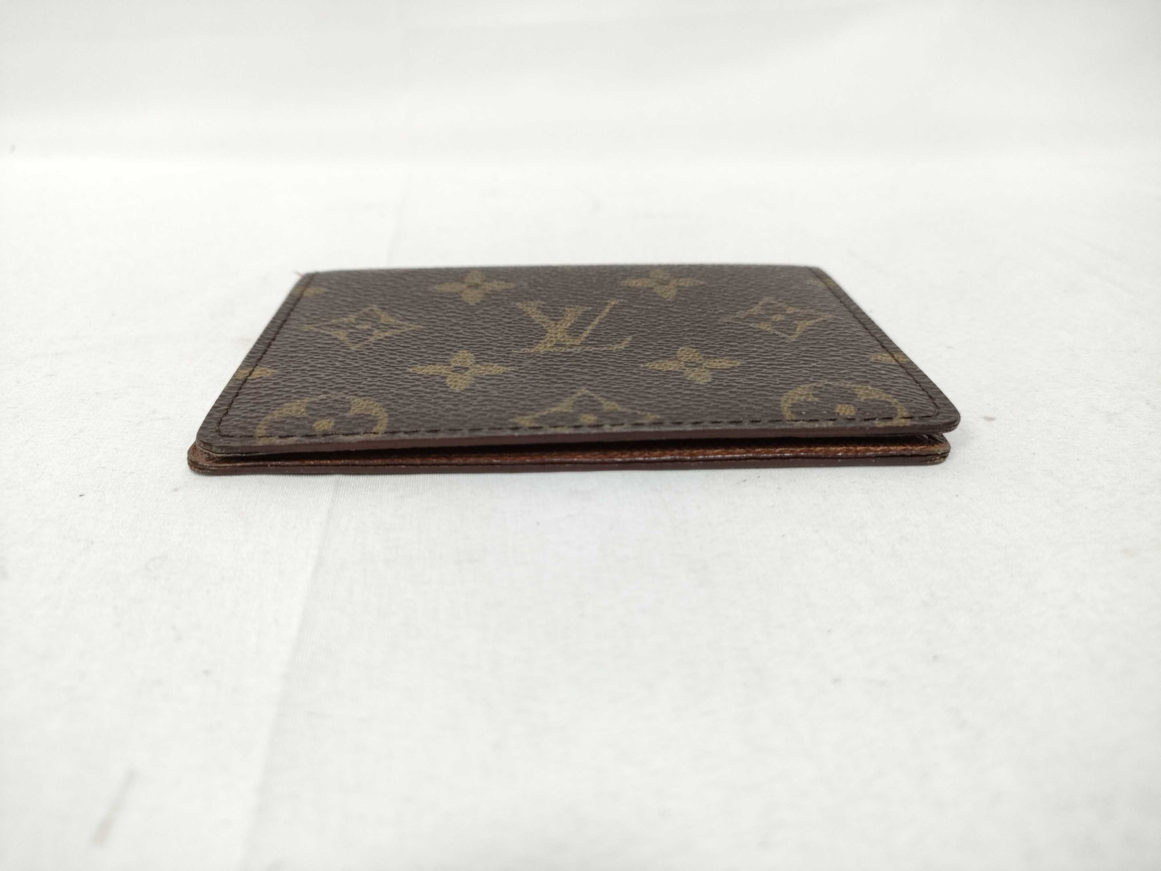 Monogram Louis Vuitton Pass Case Porte 2 Cartes Vertical Monogram M60533 Card Case — view 5