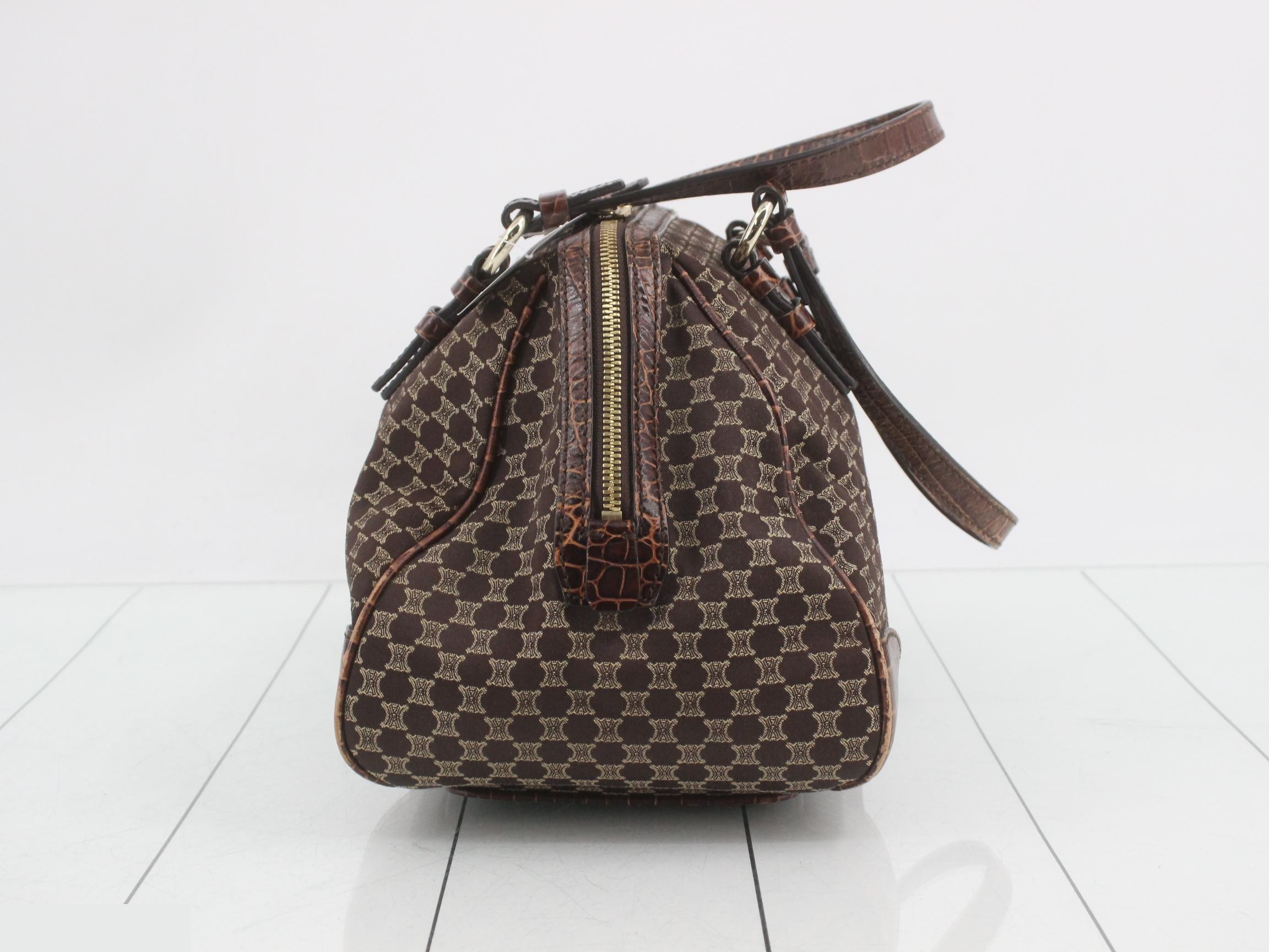 Macadam Crocodile Embossed Handbag — view 3