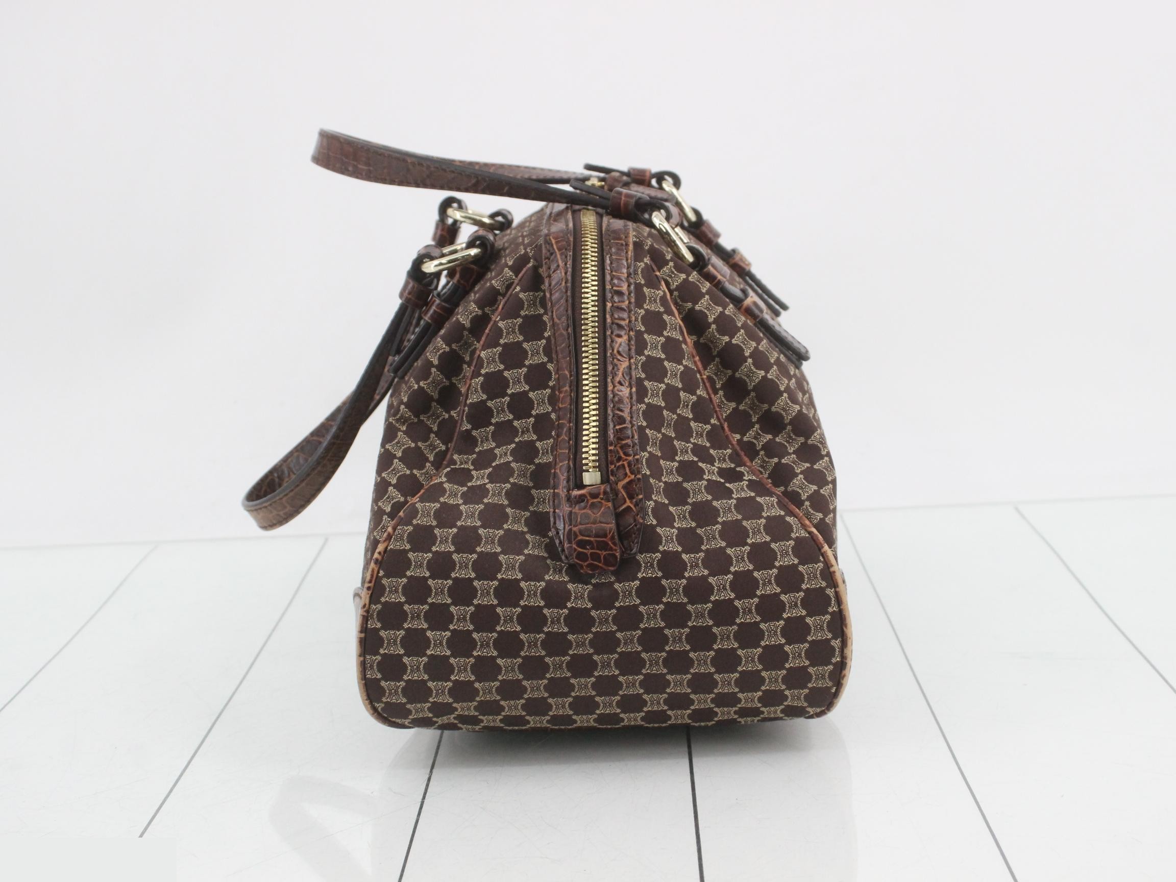 Macadam Crocodile Embossed Handbag — view 4