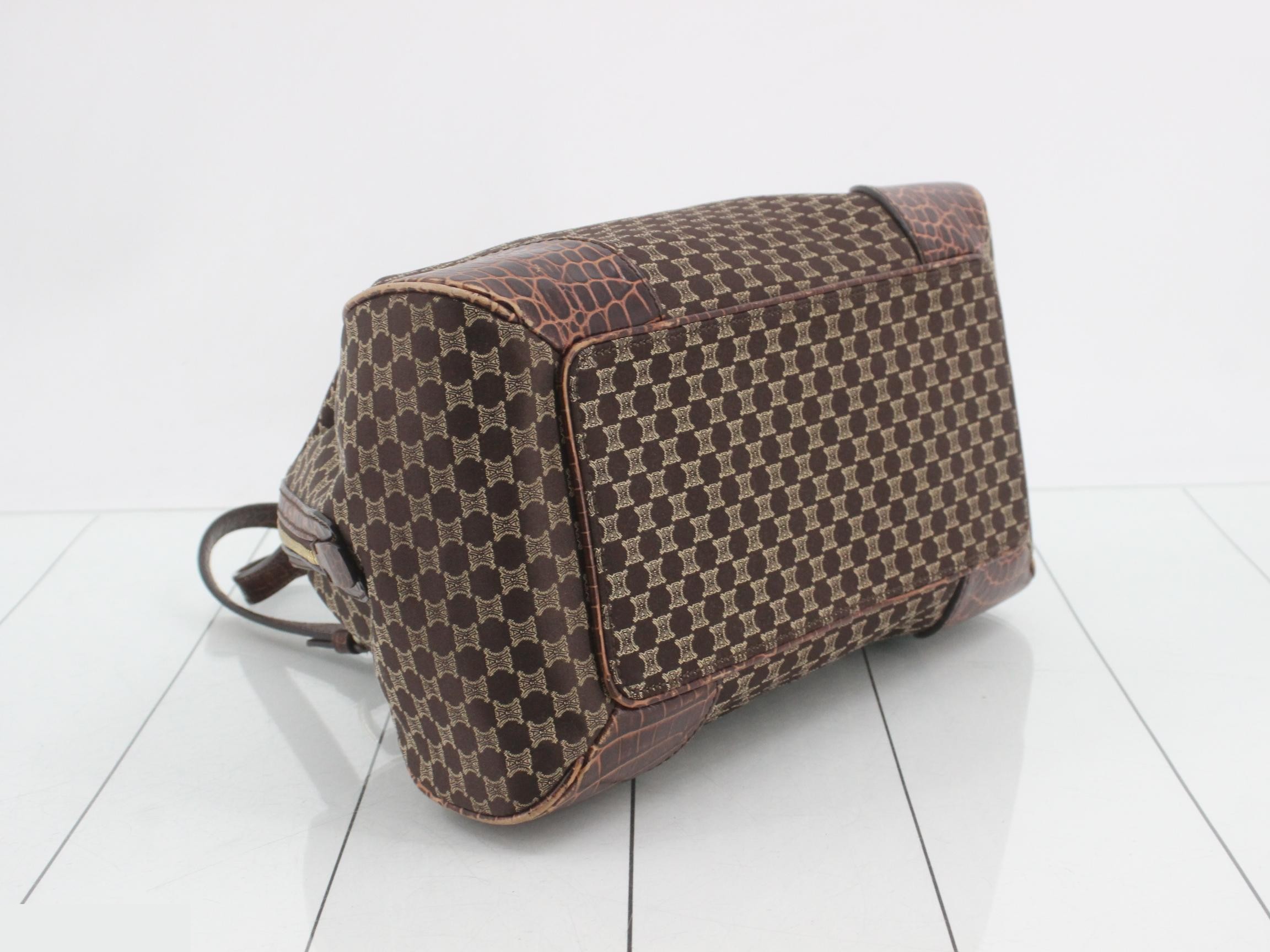 Macadam Crocodile Embossed Handbag — view 5