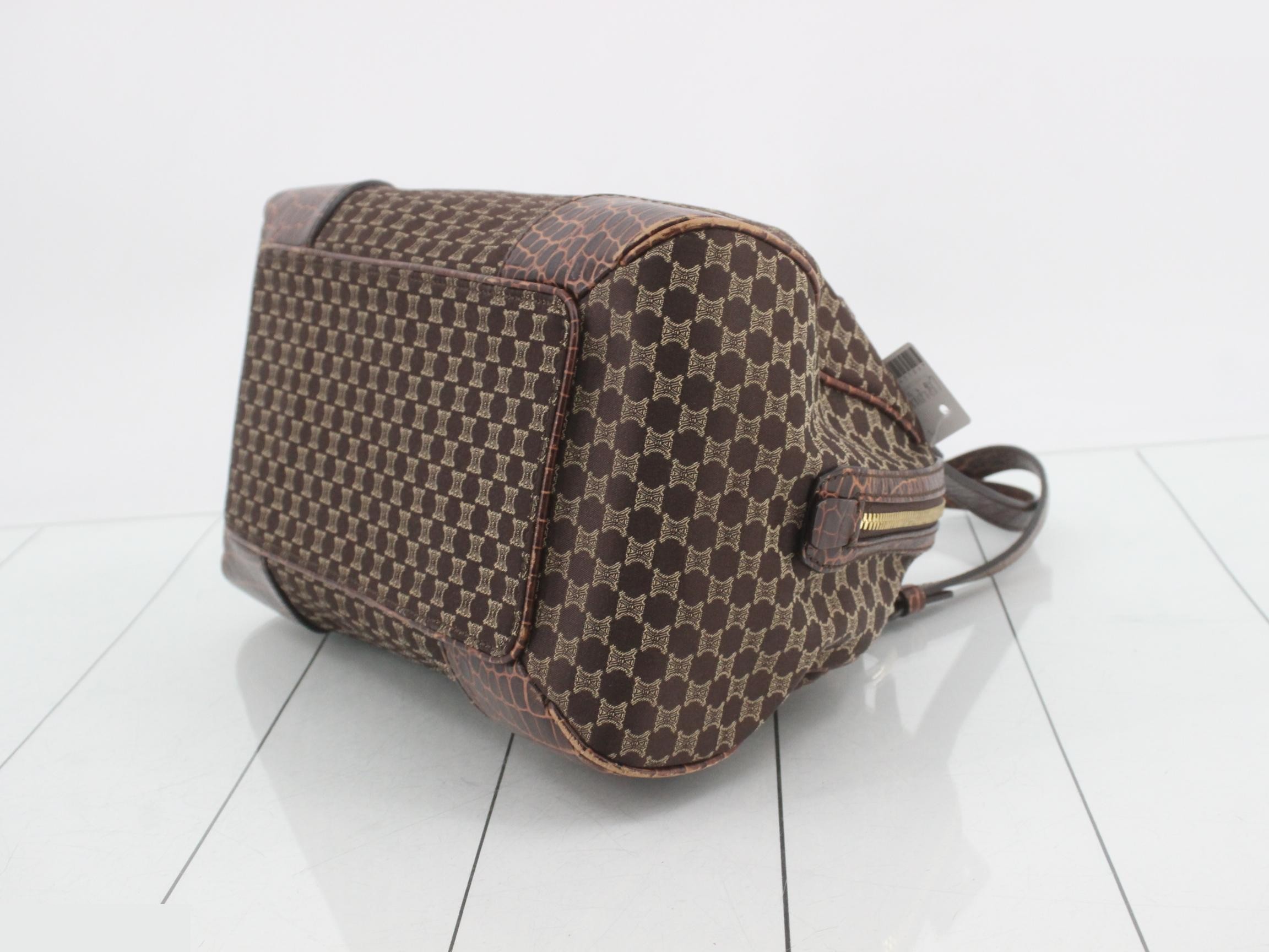 Macadam Crocodile Embossed Handbag — view 6