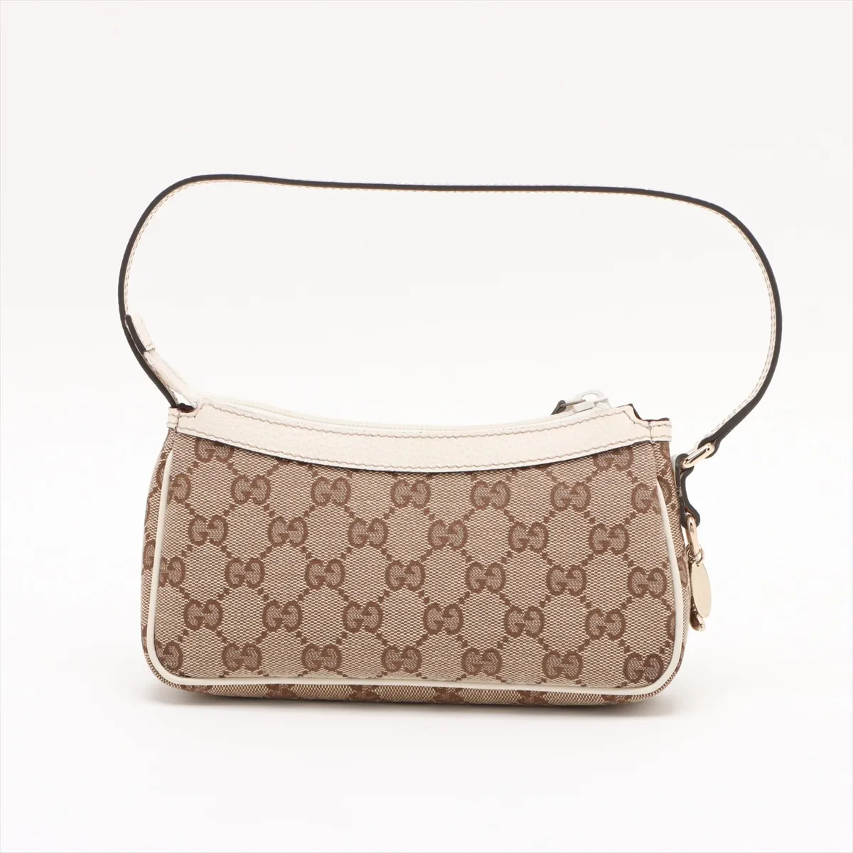 GG Canvas x Leather Shoulder Bag Beige x White 154432 — view 2