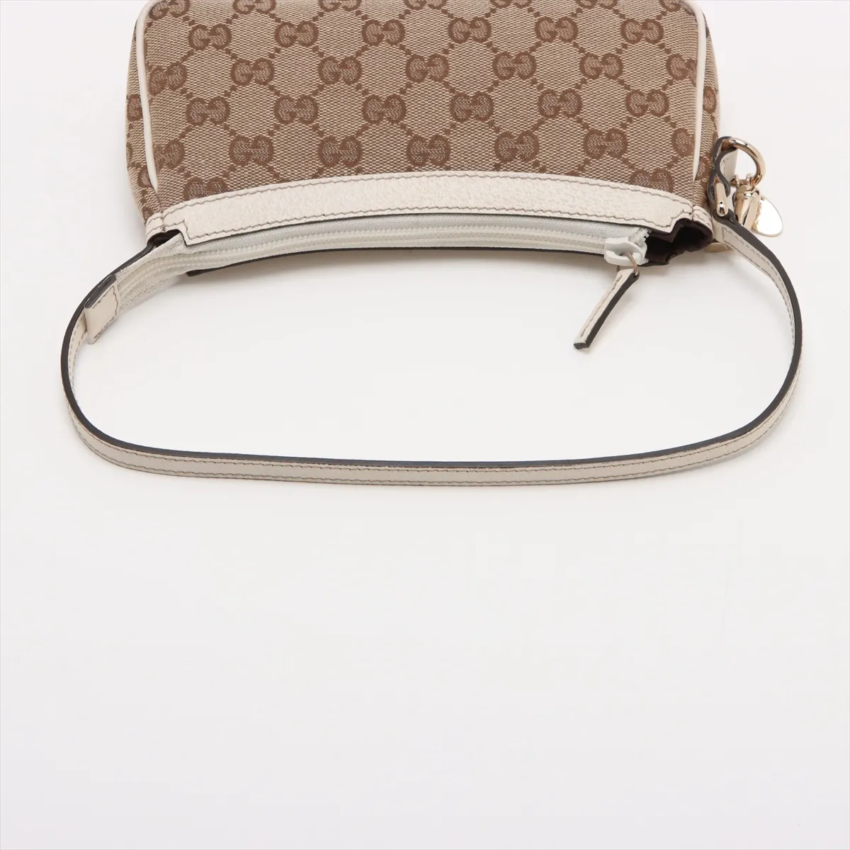 GG Canvas x Leather Shoulder Bag Beige x White 154432 — view 5