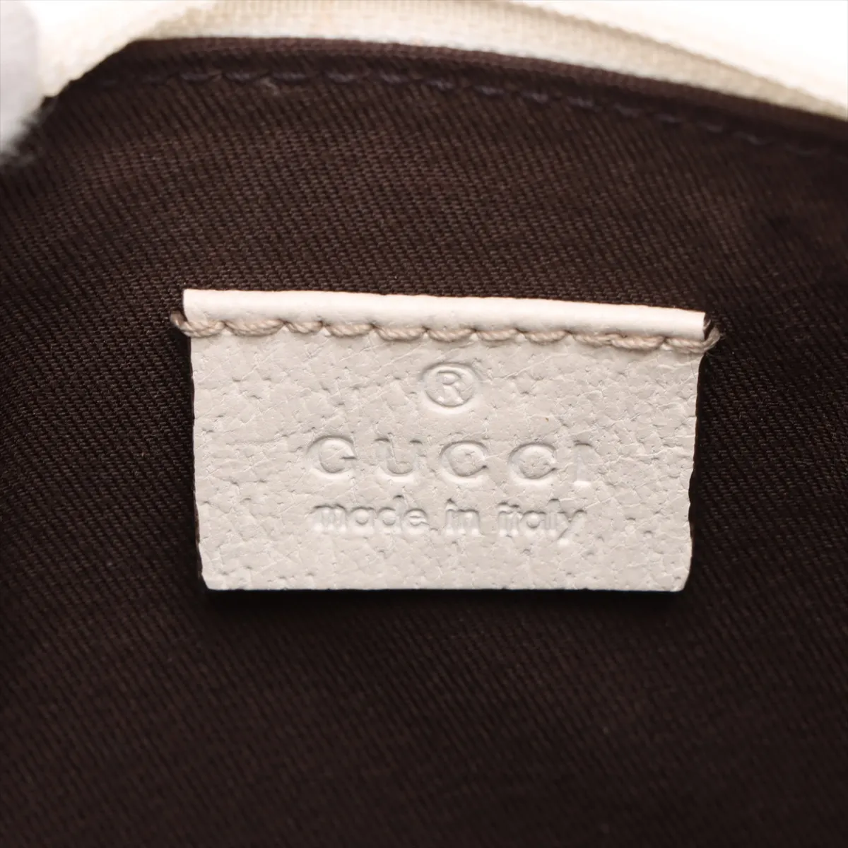 GG Canvas x Leather Shoulder Bag Beige x White 154432 — view 8