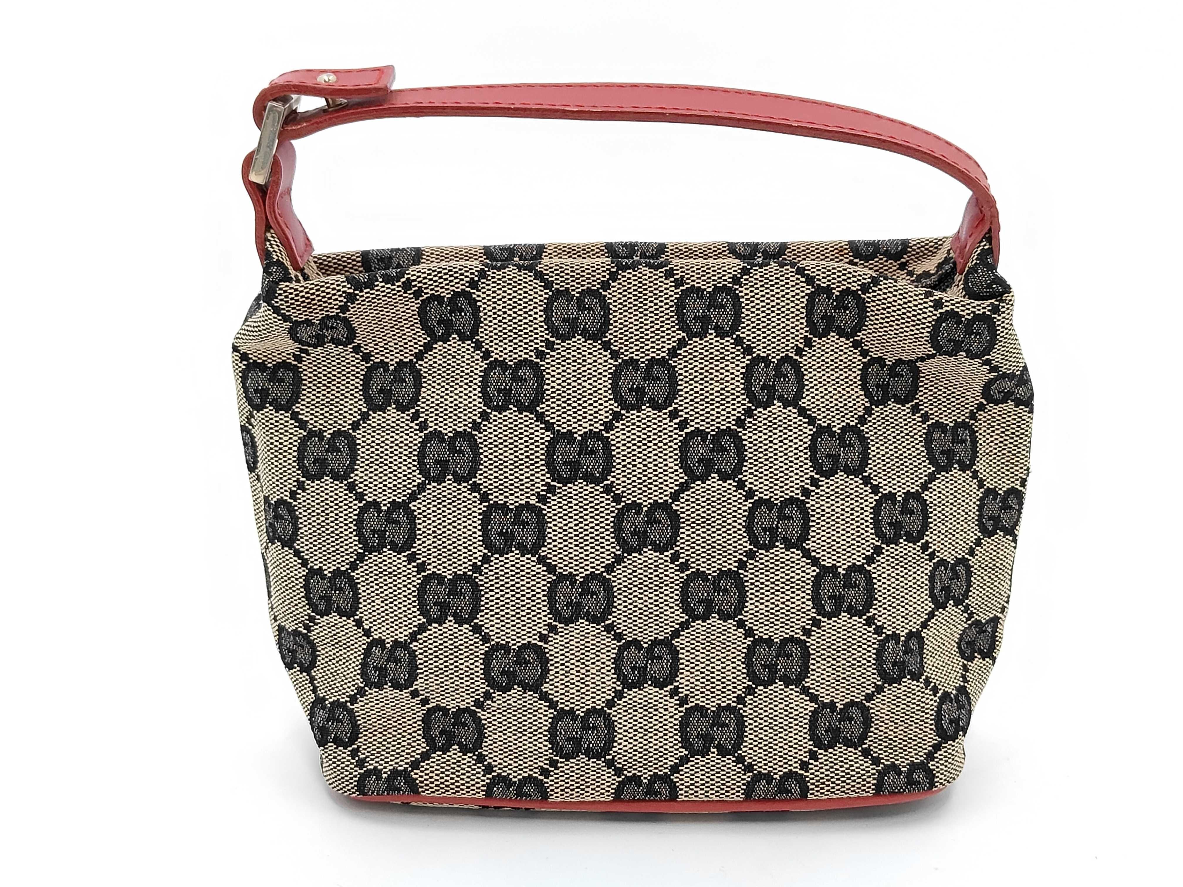 GG Canvas Accessory Pouch