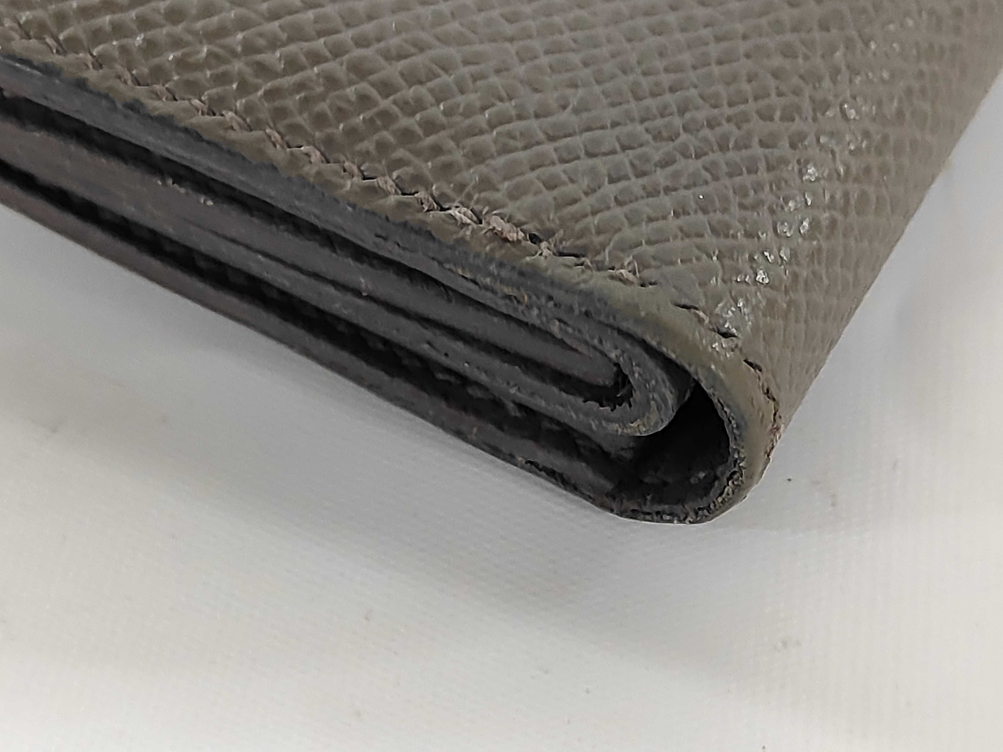 Bearn Mini Wallet, Veau Epsom Leather, Etoupe, Y Stamp — view 5
