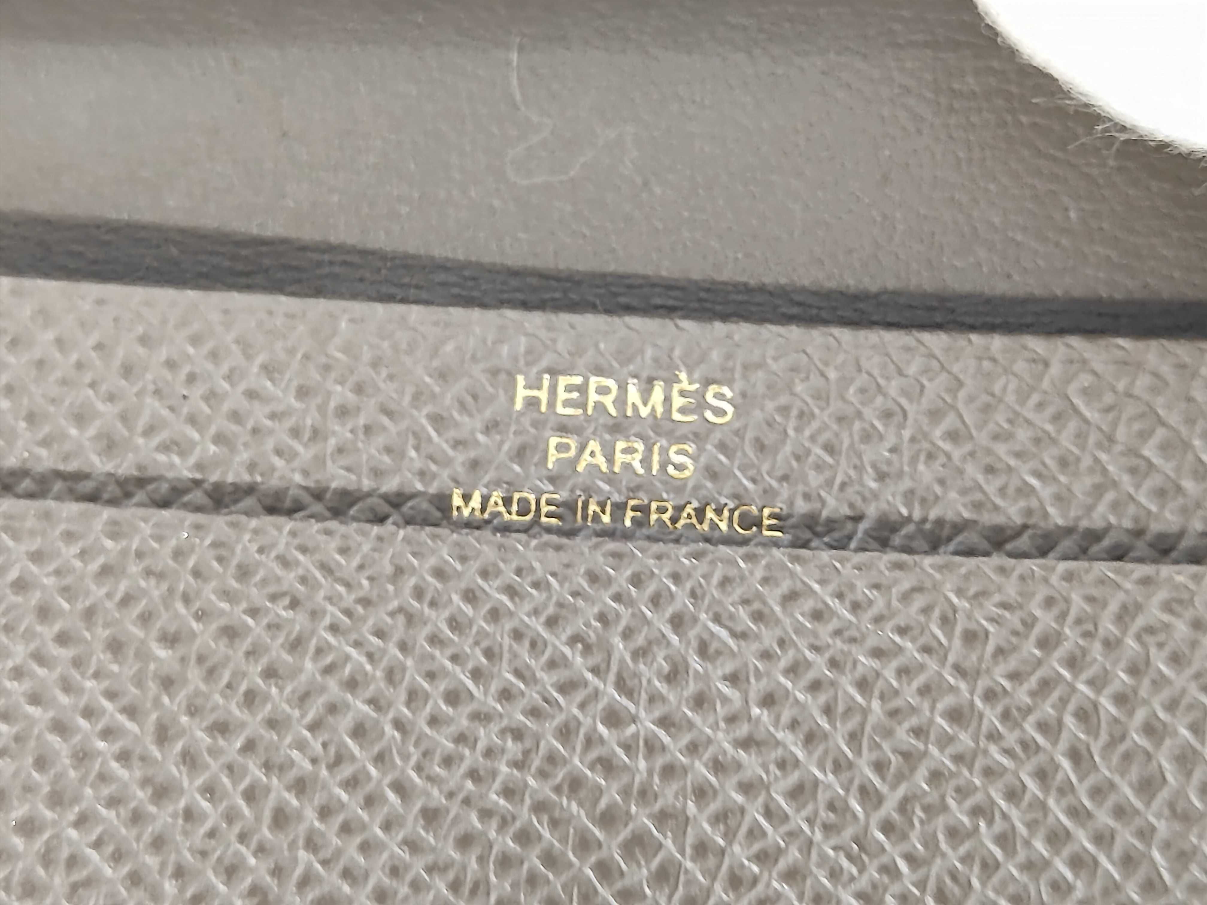 Bearn Mini Wallet, Veau Epsom Leather, Etoupe, Y Stamp — view 6