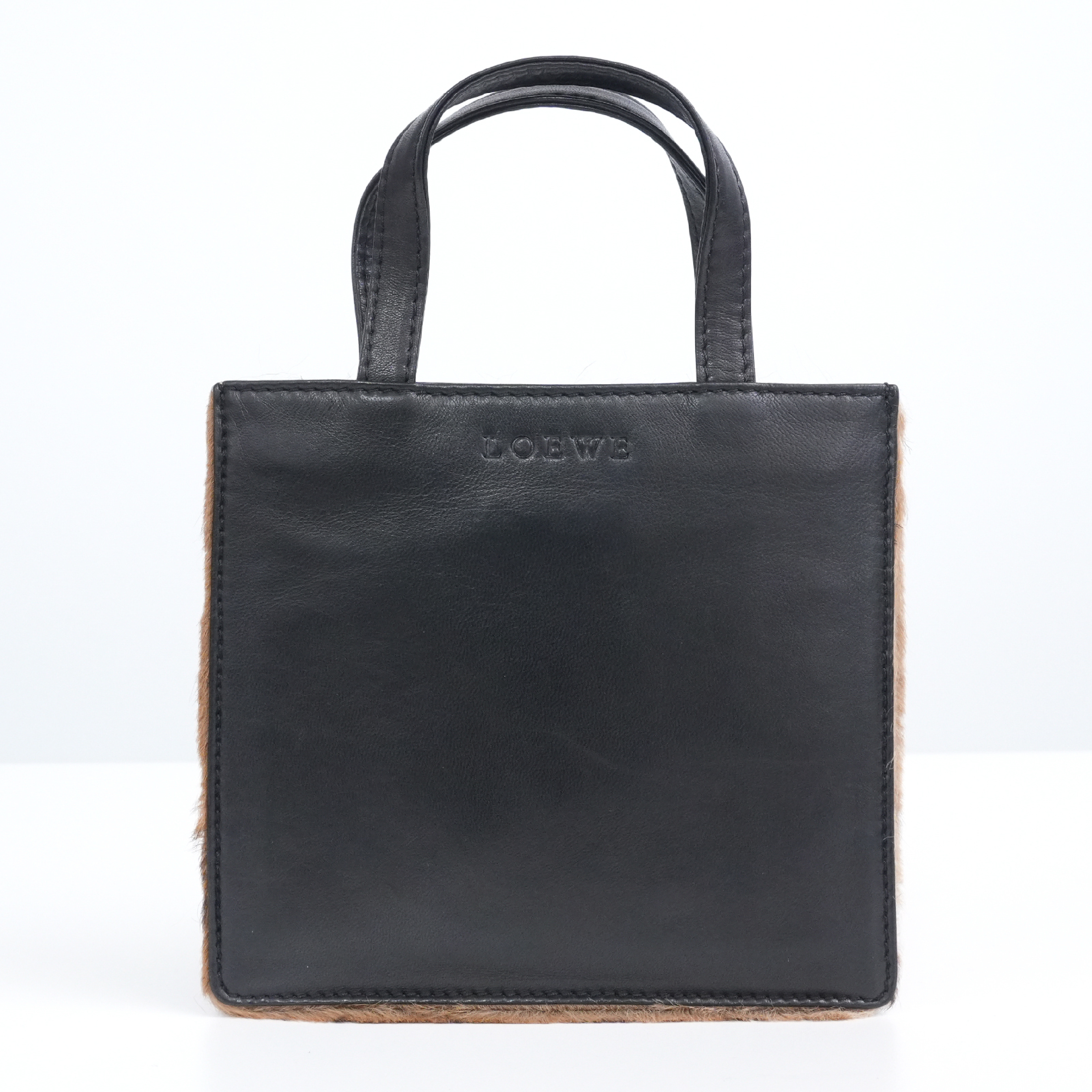 Leopard Print Calfskin Mini Handbag with Care Card — view 2