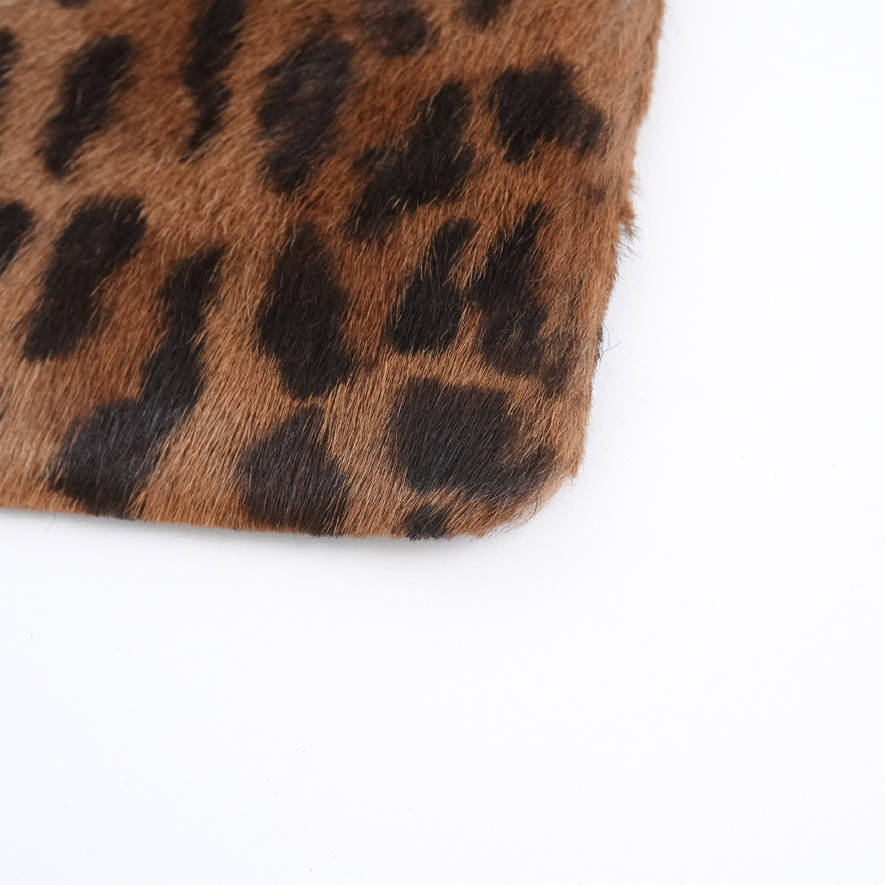 Leopard Print Calfskin Mini Handbag with Care Card — view 12