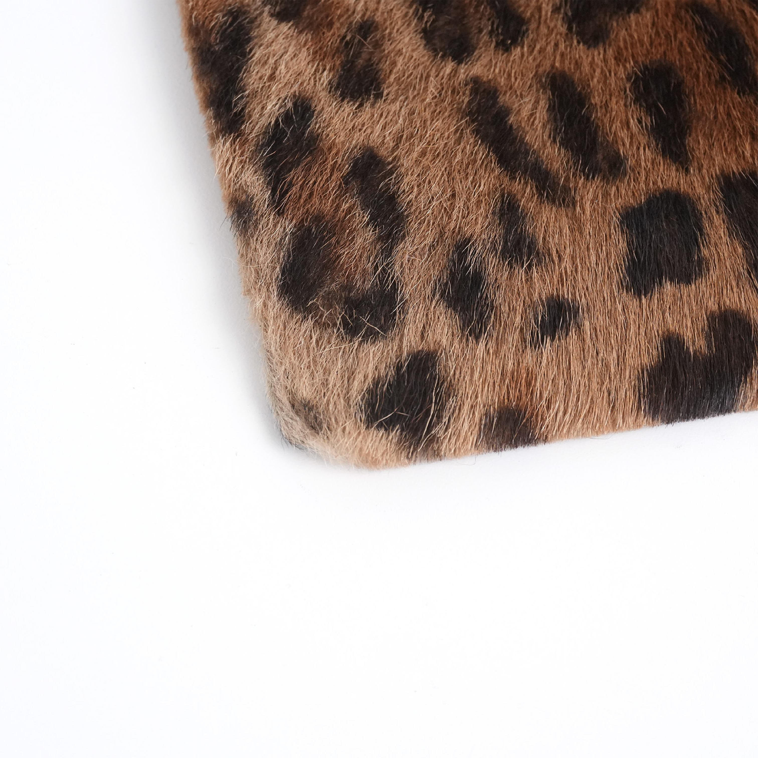 Leopard Print Calfskin Mini Handbag with Care Card — view 13