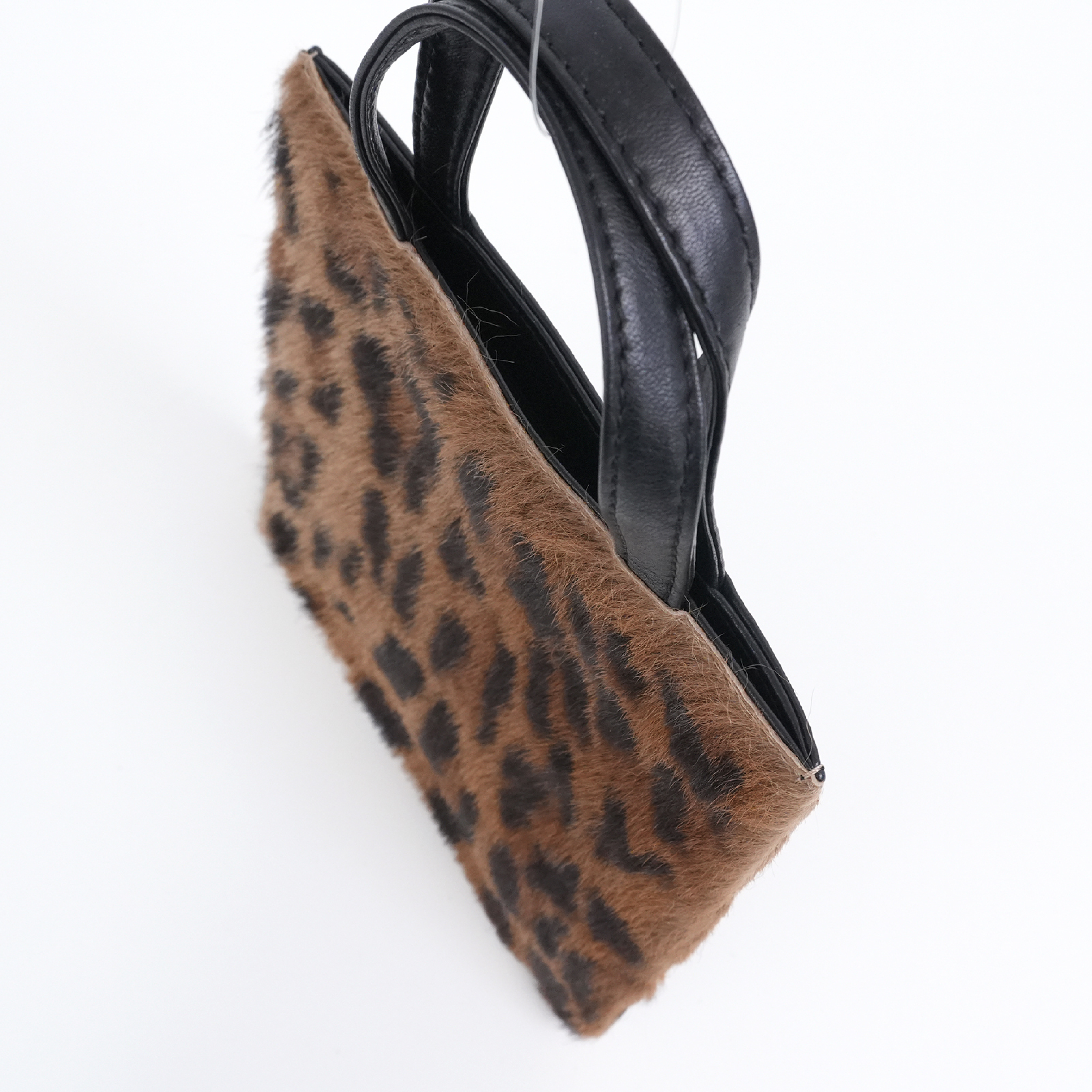 Leopard Print Calfskin Mini Handbag with Care Card — view 3