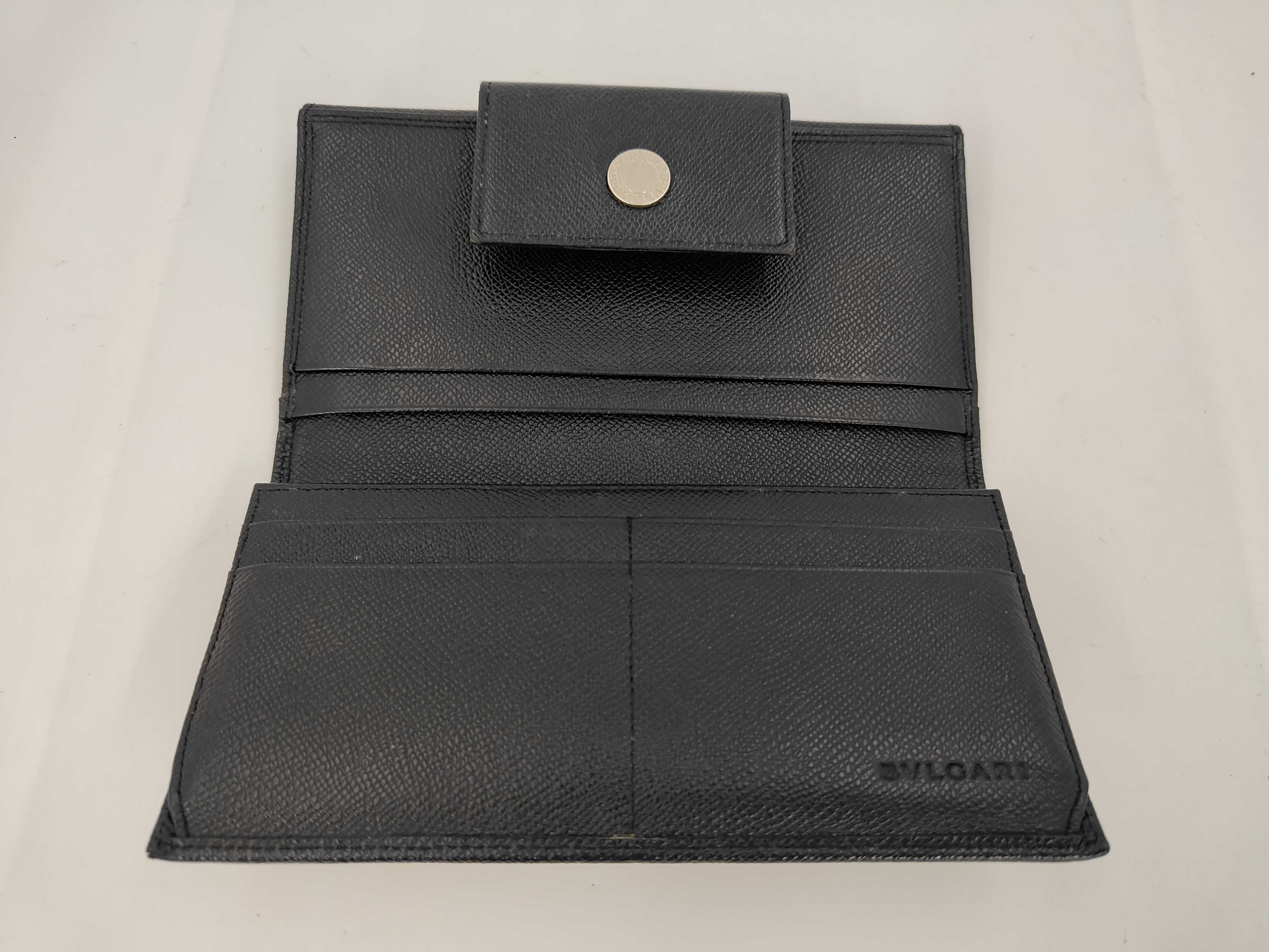 Bulgari Long Wallet Classico Leather Black Wallet — view 8