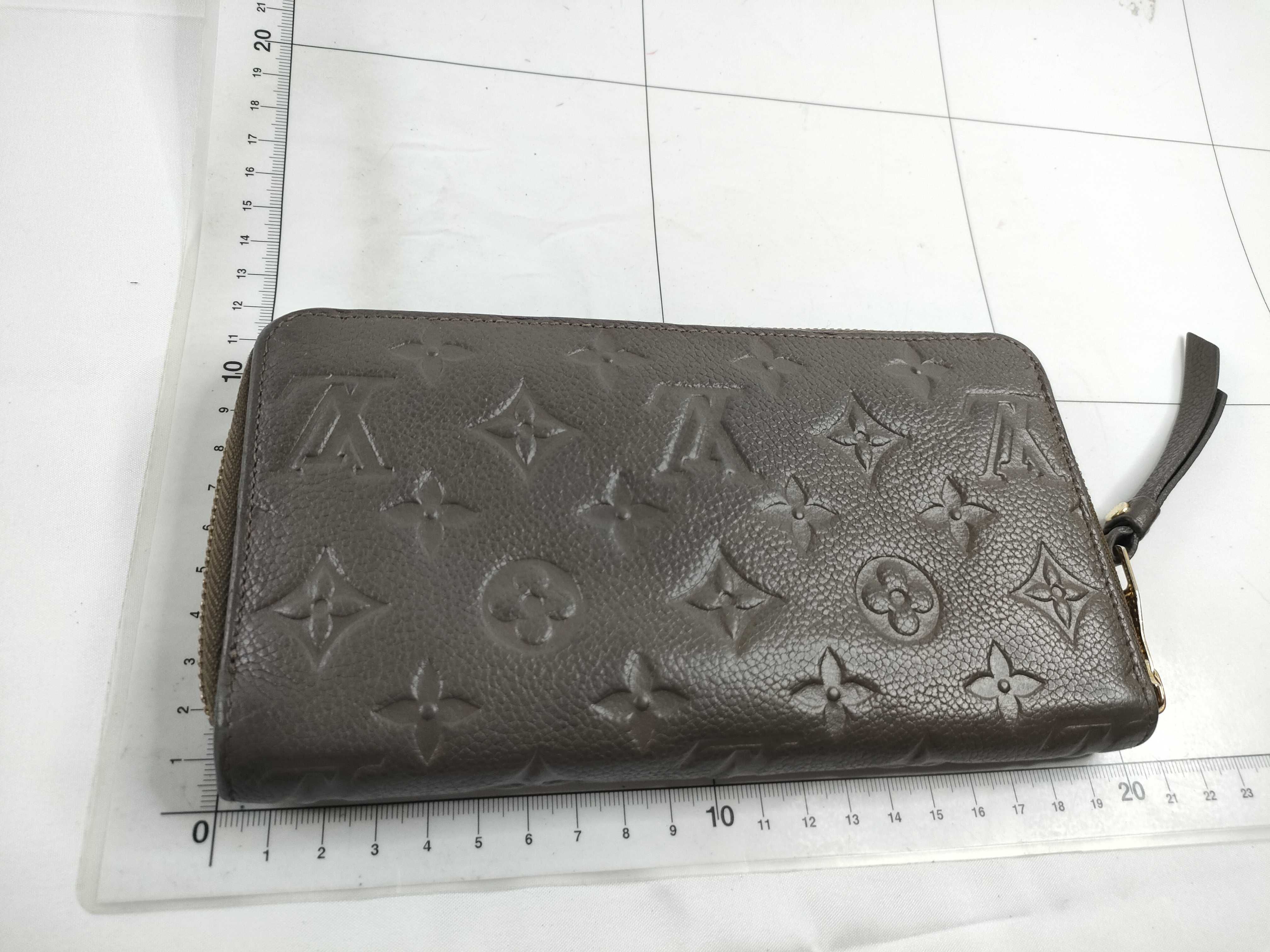 Monogram Empreinte Louis Vuitton Empreinte Leather Round Long Wallet Serial Number Wallet — view 2