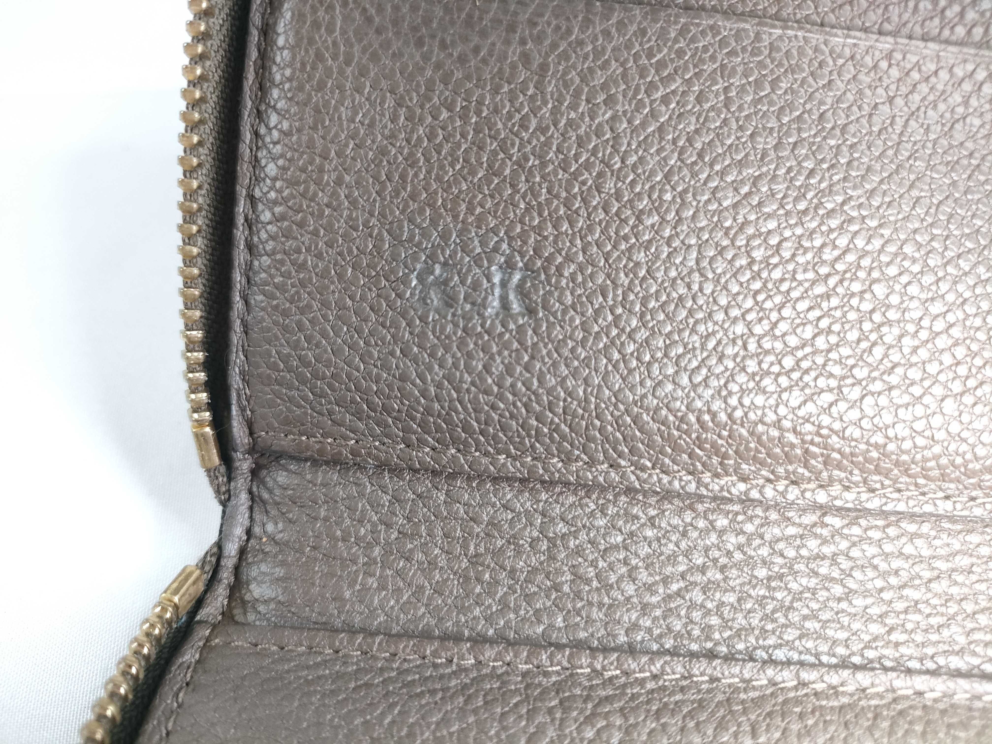 Monogram Empreinte Louis Vuitton Empreinte Leather Round Long Wallet Serial Number Wallet — view 12