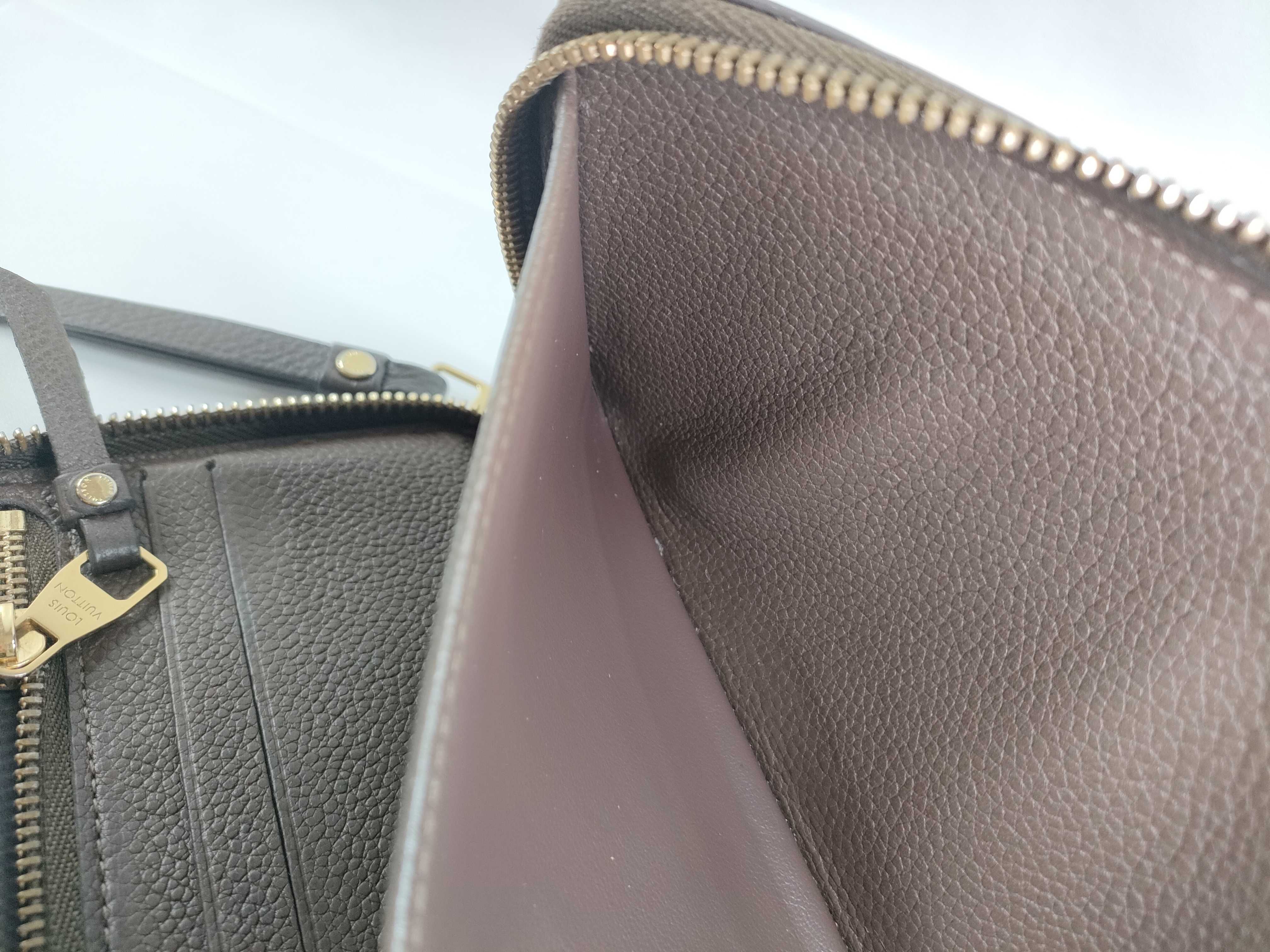 Monogram Empreinte Louis Vuitton Empreinte Leather Round Long Wallet Serial Number Wallet — view 15