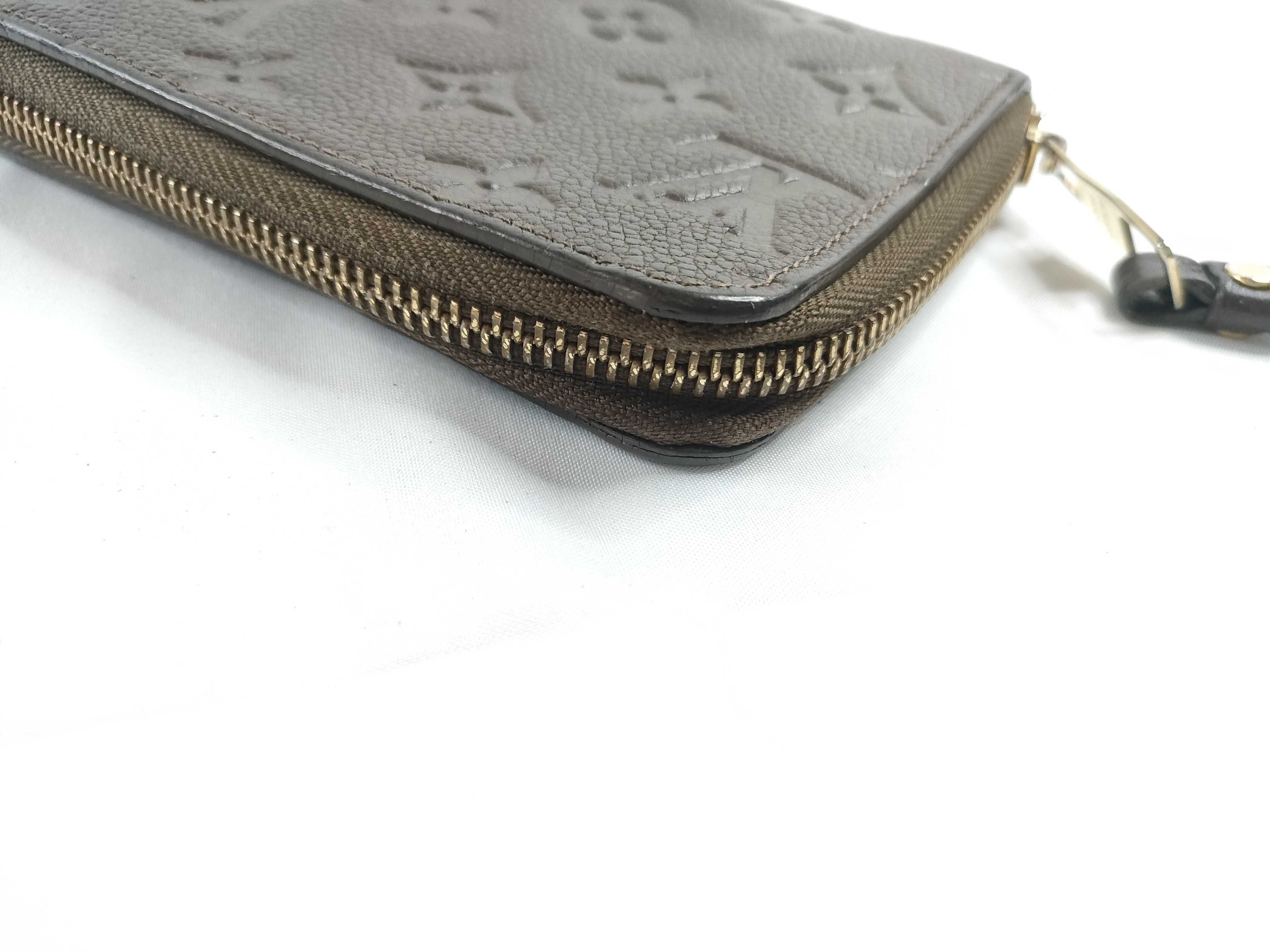 Monogram Empreinte Louis Vuitton Empreinte Leather Round Long Wallet Serial Number Wallet — view 4