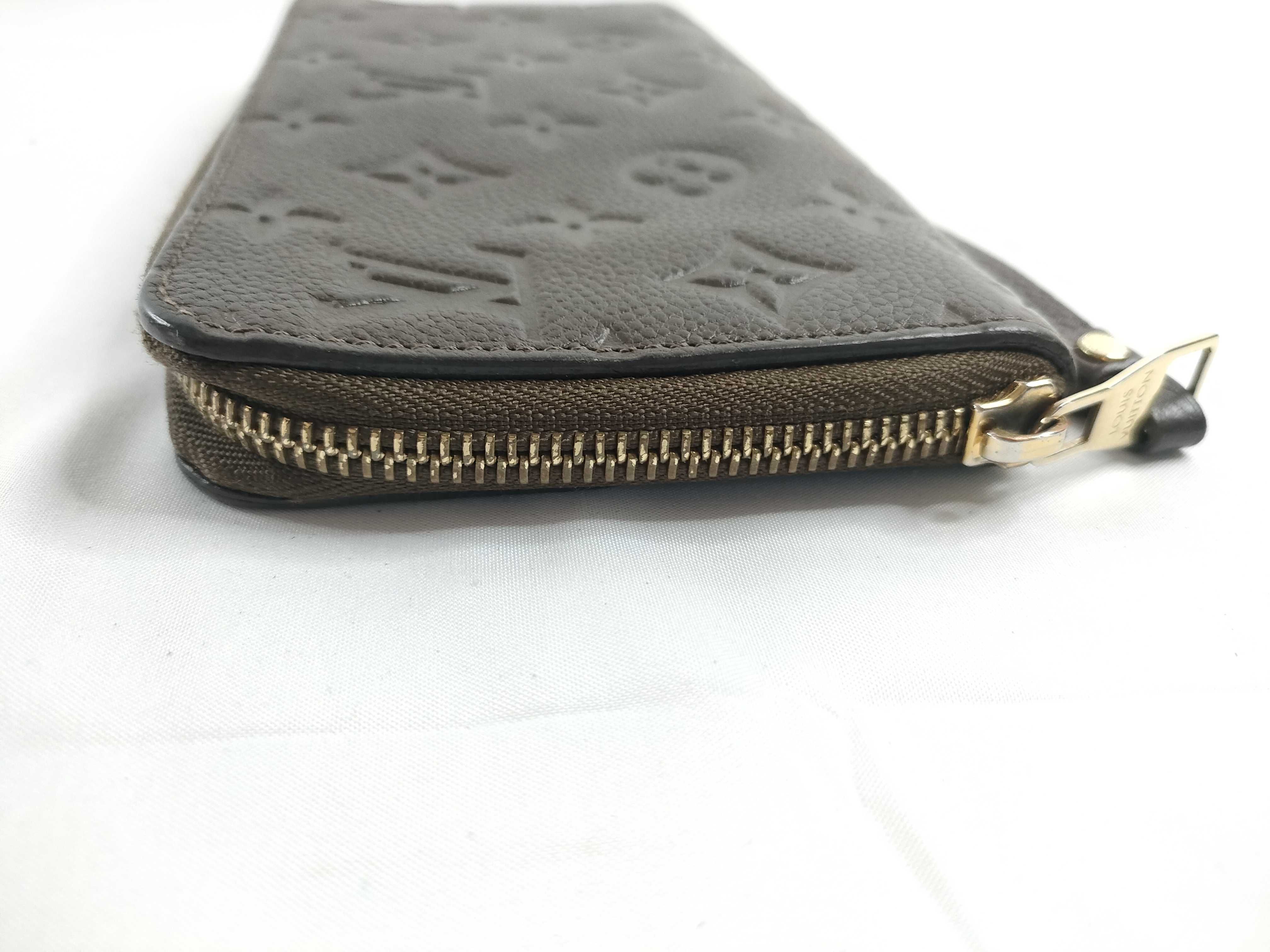 Monogram Empreinte Louis Vuitton Empreinte Leather Round Long Wallet Serial Number Wallet — view 5
