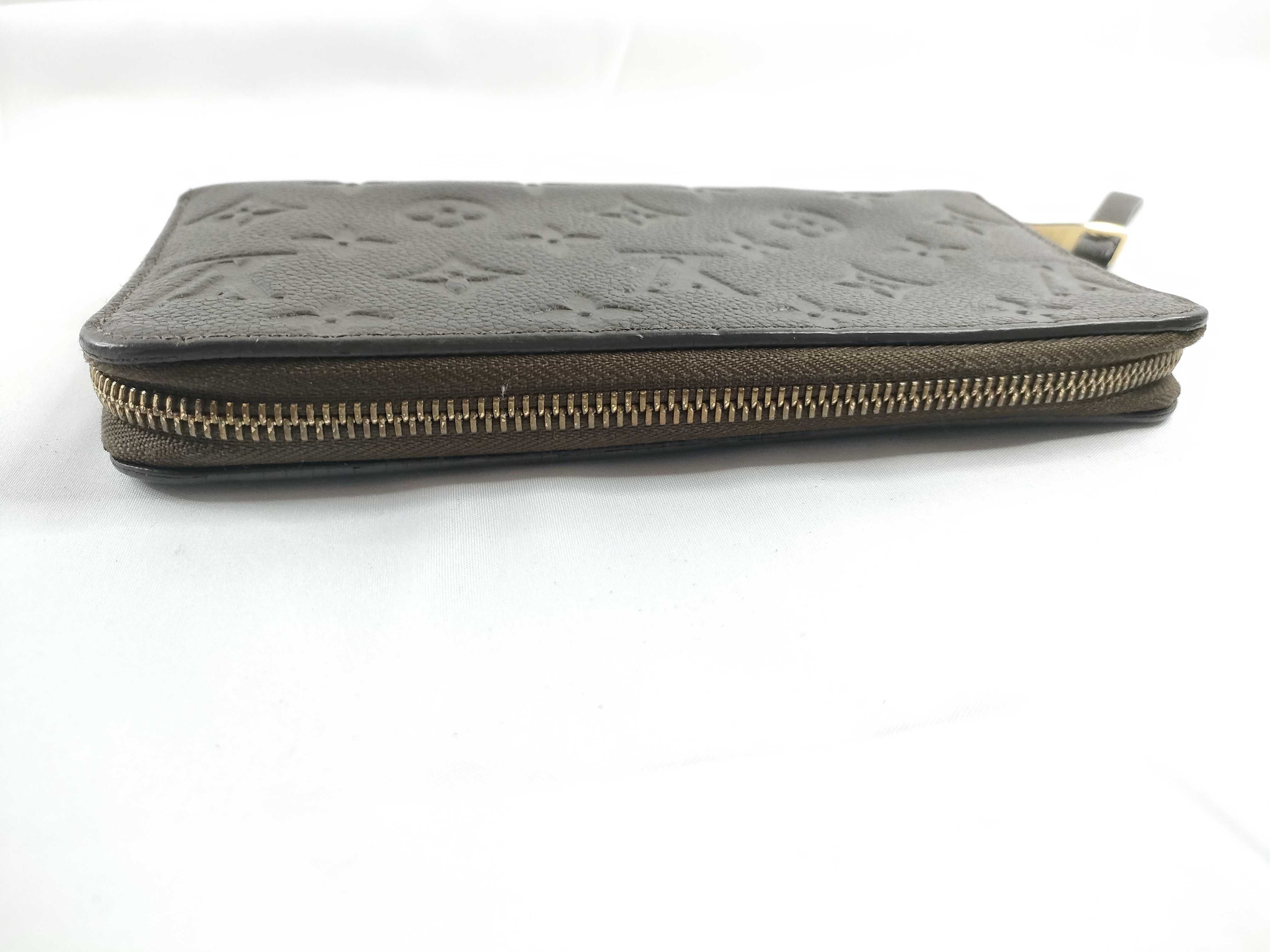 Monogram Empreinte Louis Vuitton Empreinte Leather Round Long Wallet Serial Number Wallet — view 6