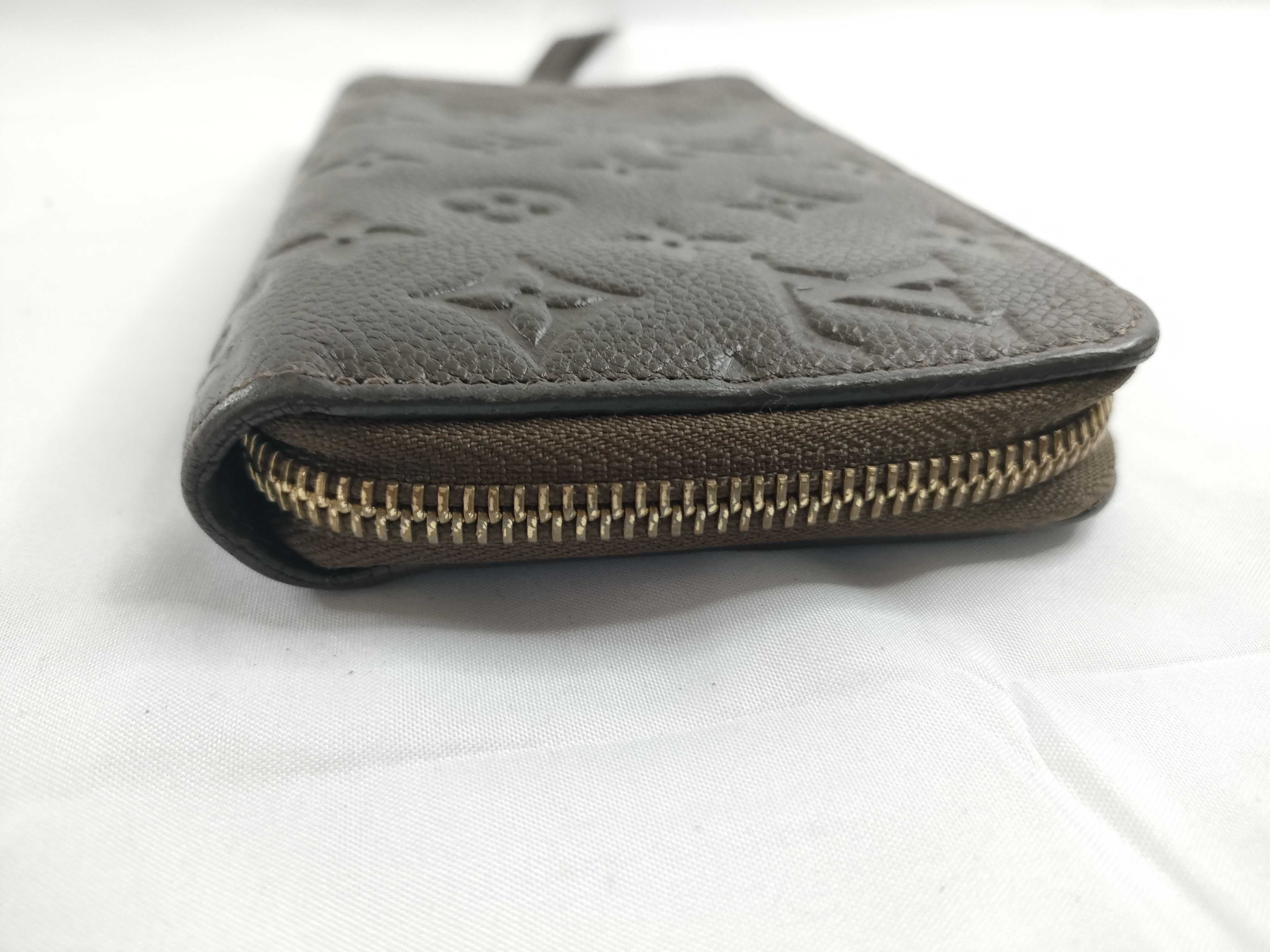 Monogram Empreinte Louis Vuitton Empreinte Leather Round Long Wallet Serial Number Wallet — view 7