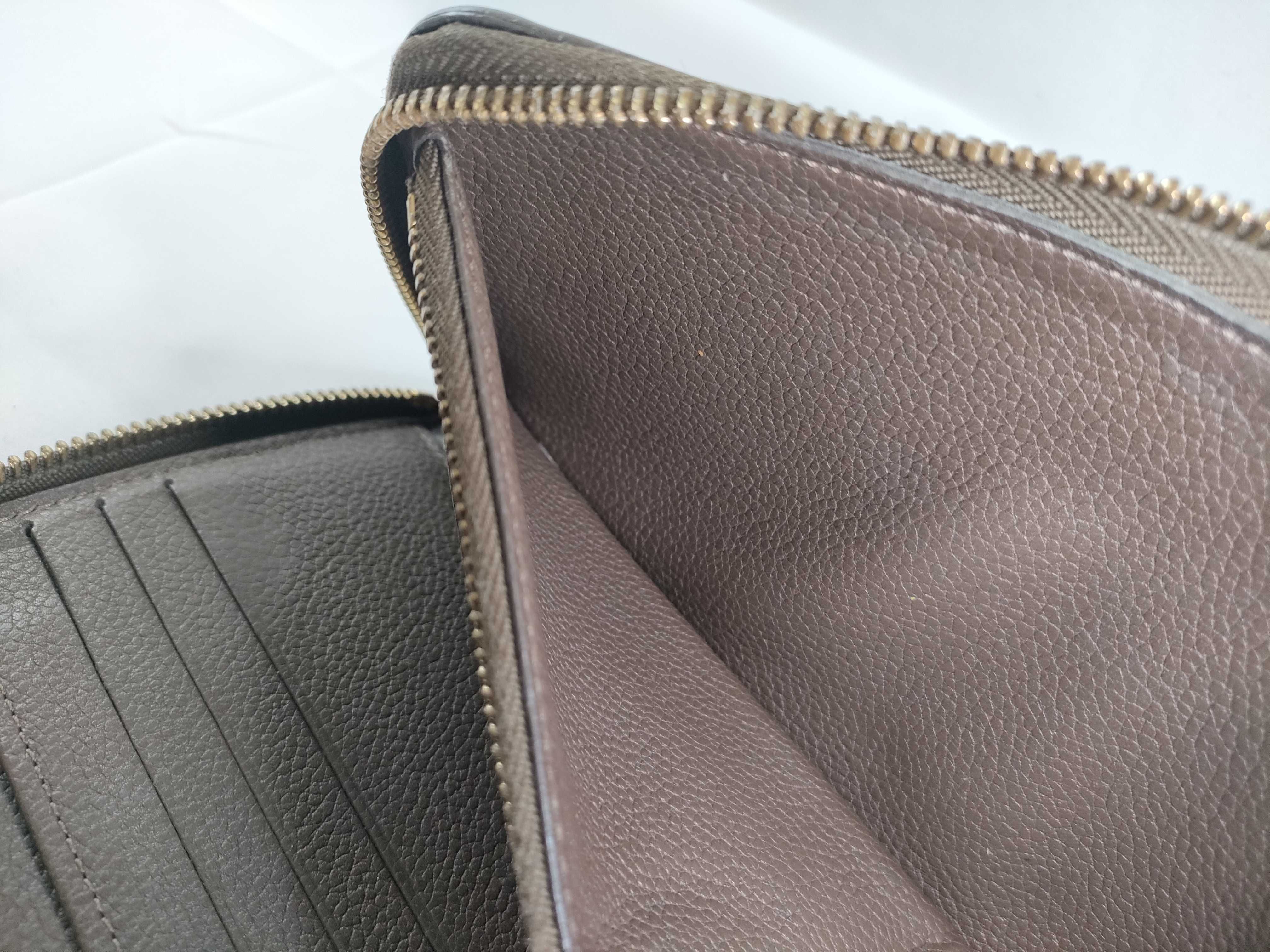 Monogram Empreinte Louis Vuitton Empreinte Leather Round Long Wallet Serial Number Wallet — view 10