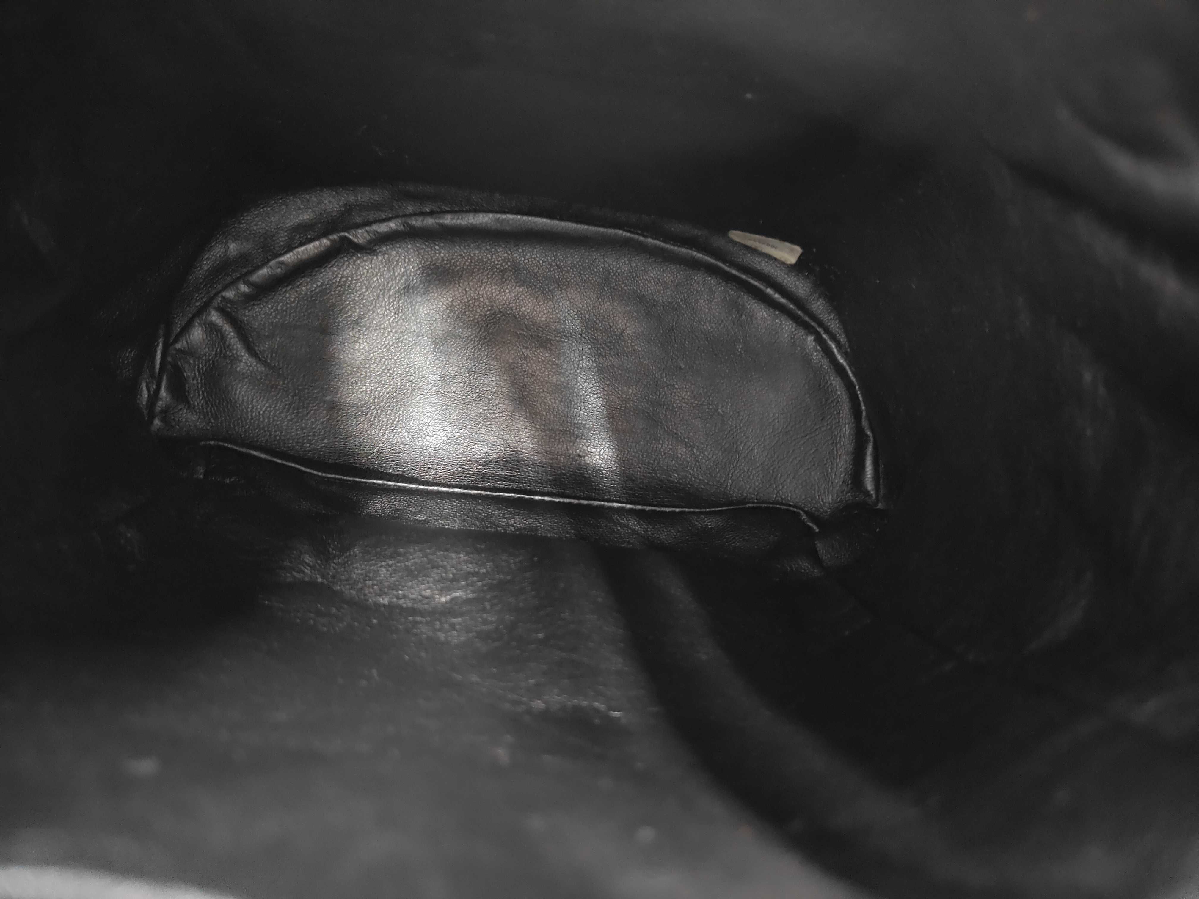 Matelassé Backpack with Turnlock Closure and Coco Mark, Dark Brown Bag — view 8