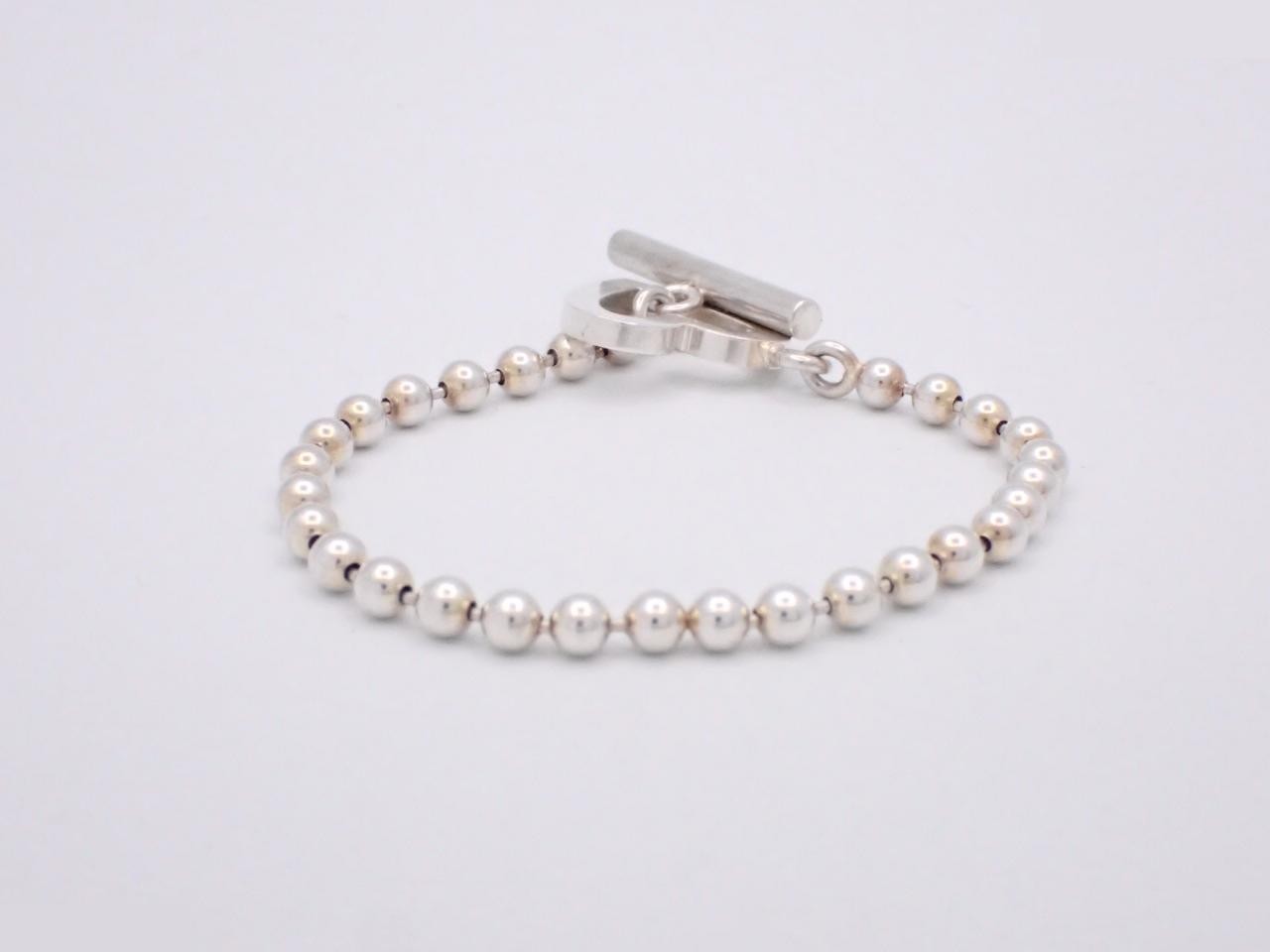Ball chain heart bracelet, 925 sterling silver, 13.1g, wrist circumference approx. 16.5cm — view 2