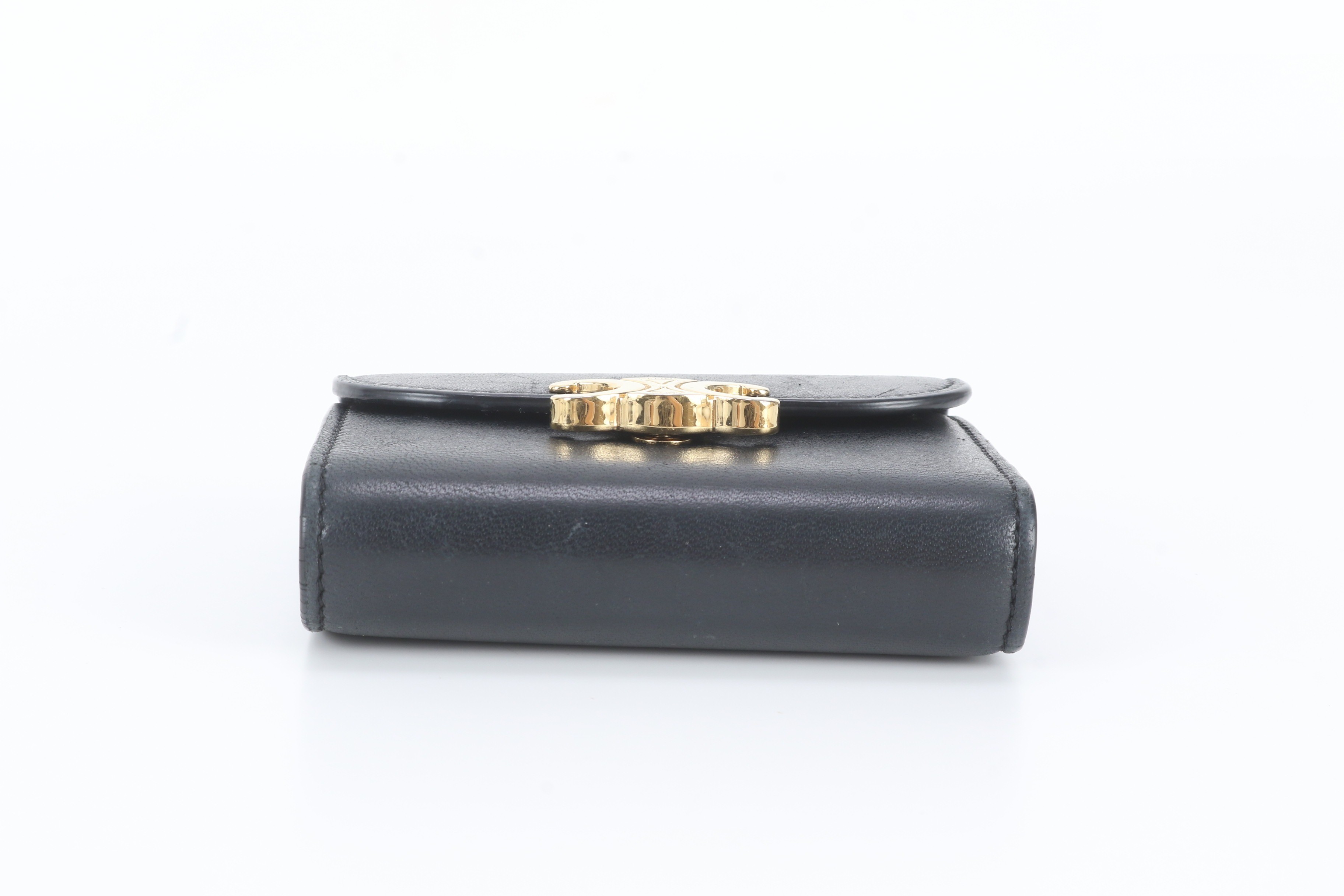 Small Flap Wallet, Triomphe Leather, Tri-fold Wallet — view 5