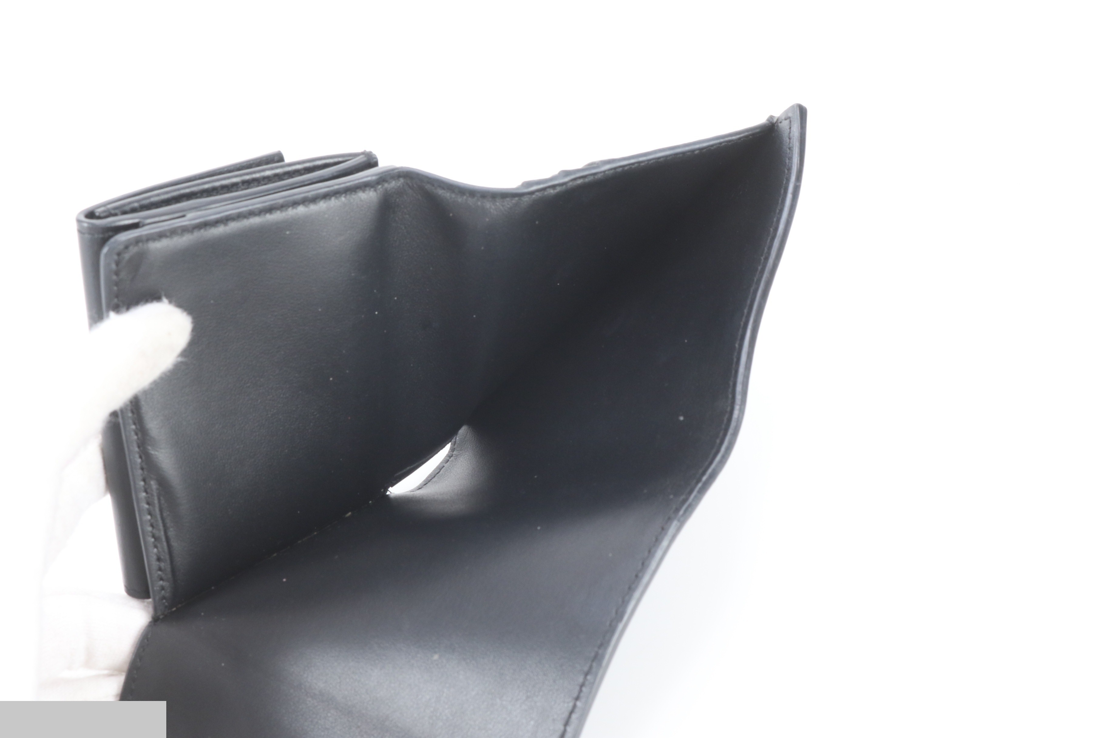 Small Flap Wallet, Triomphe Leather, Tri-fold Wallet — view 8