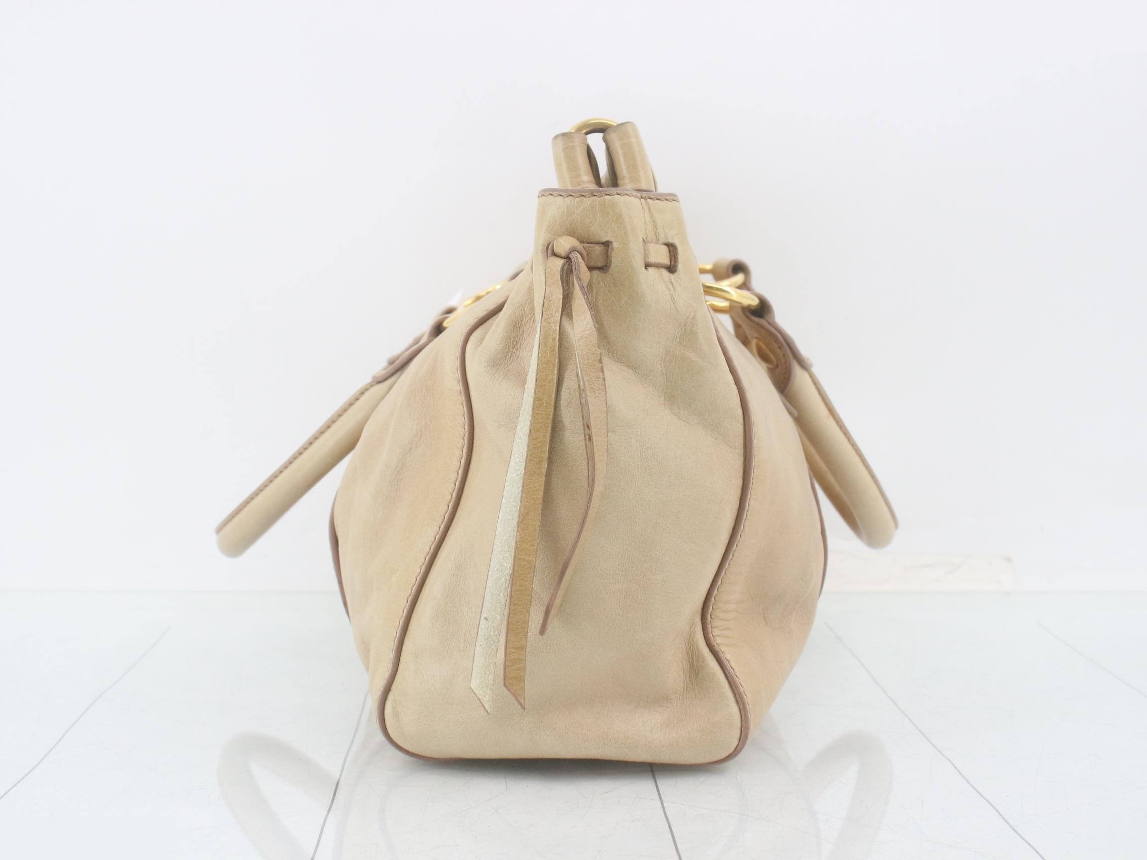 Other lines: Bags - 2-way bag with long strap, leather, beige — view 3